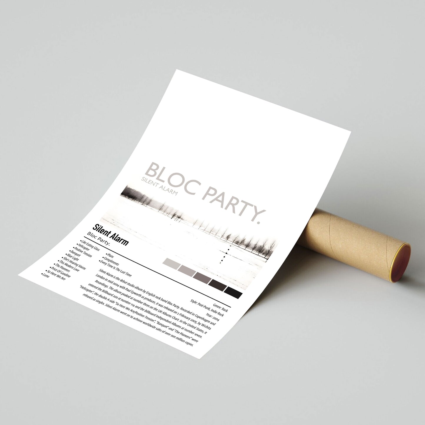 Bloc Party. | Silent Alarm | Custom Album Cover Poster Print