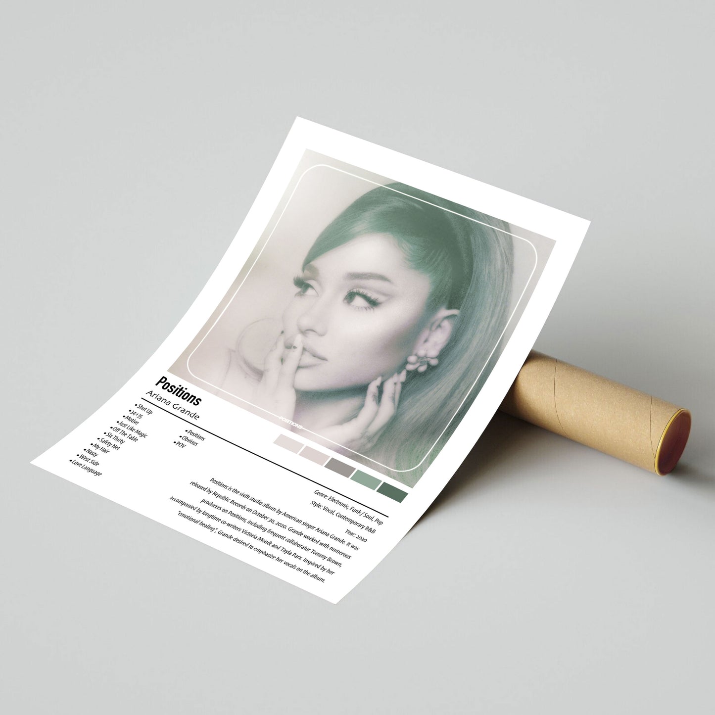 Ariana Grande | Positions | Custom Album Cover Poster Print