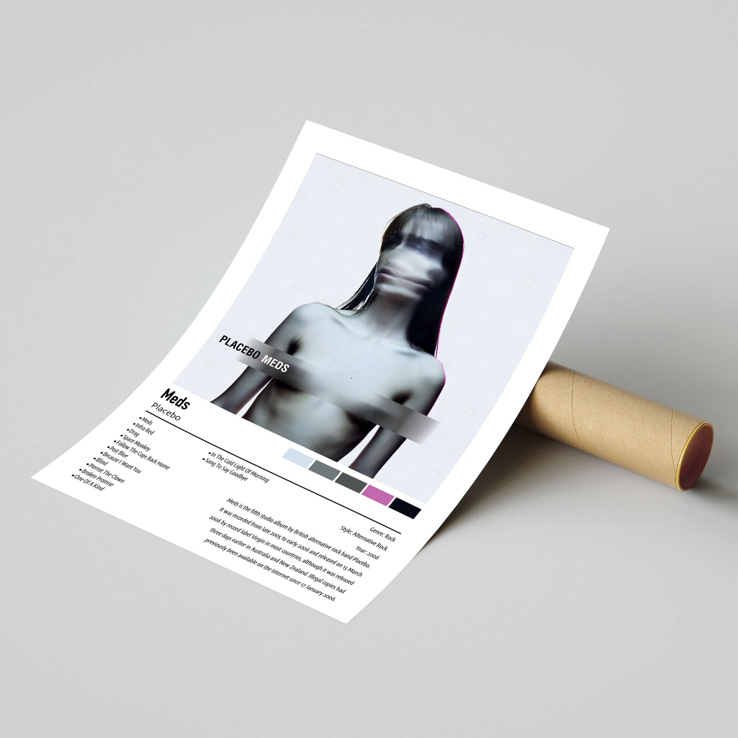 Placebo | Meds | Custom Album Cover Poster Print