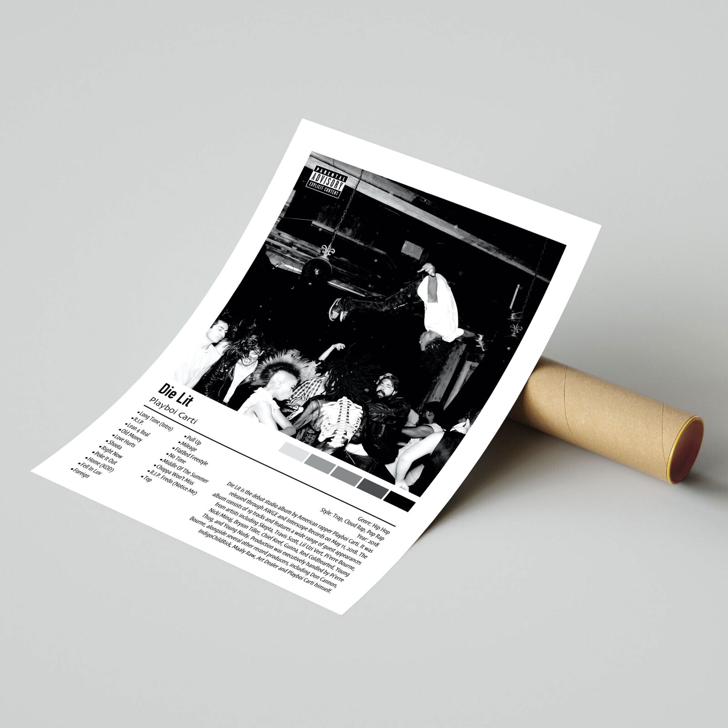 Playboi Carti | Die Lit | Custom Album Cover Poster Print