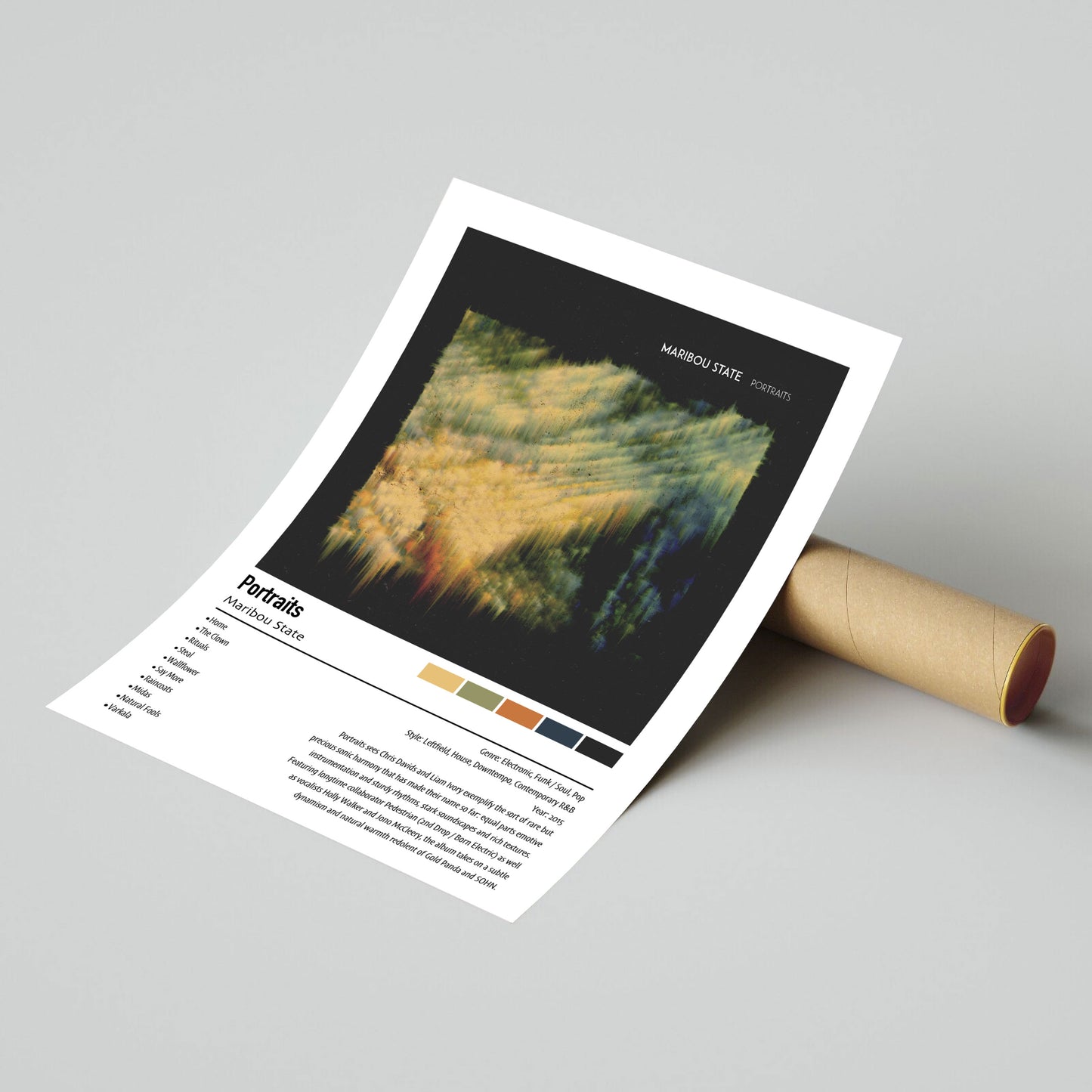 Maribou State | Portraits | Custom Album Cover Poster Print