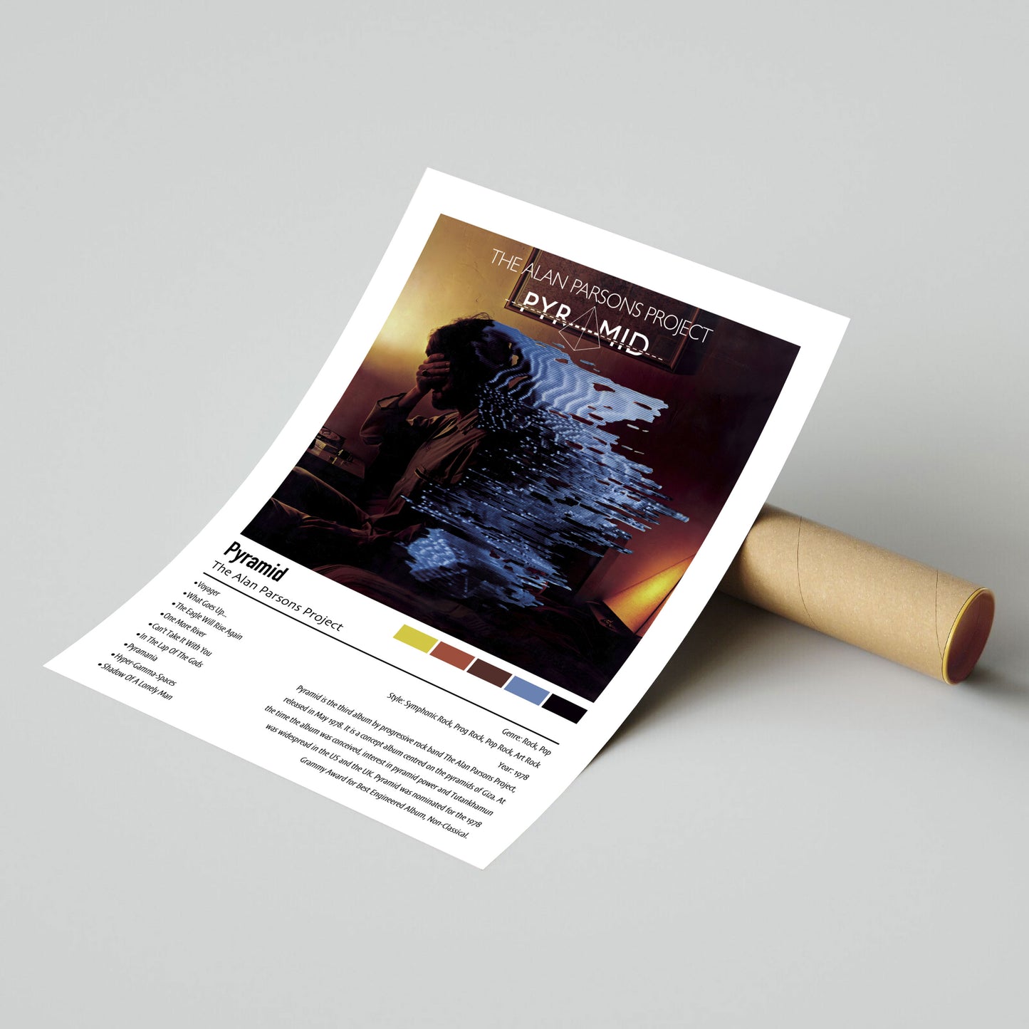 The Alan Parsons Project | Pyramid | Custom Album Cover Poster Print