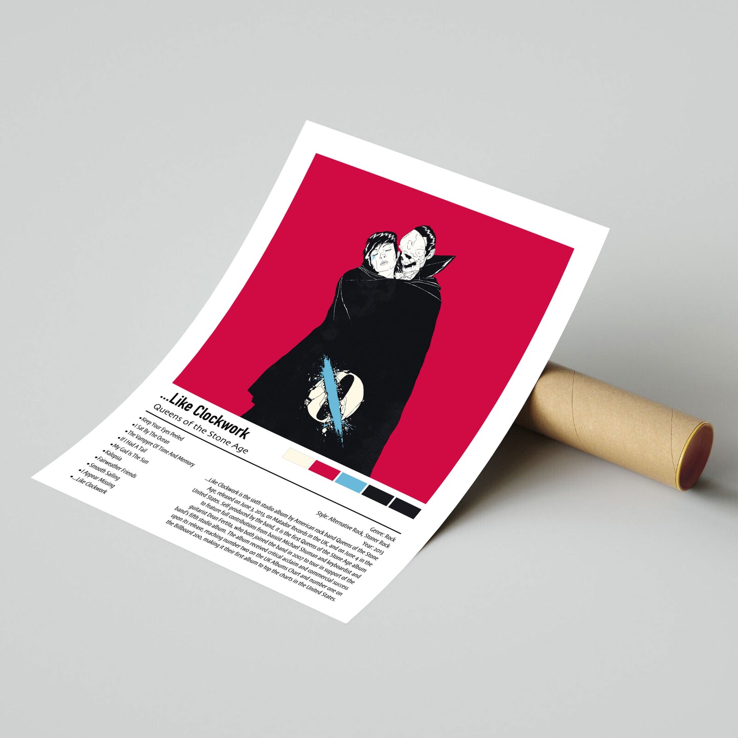 Queens of the Stone Age | ...Like Clockwork | Custom Album Cover Poster Print