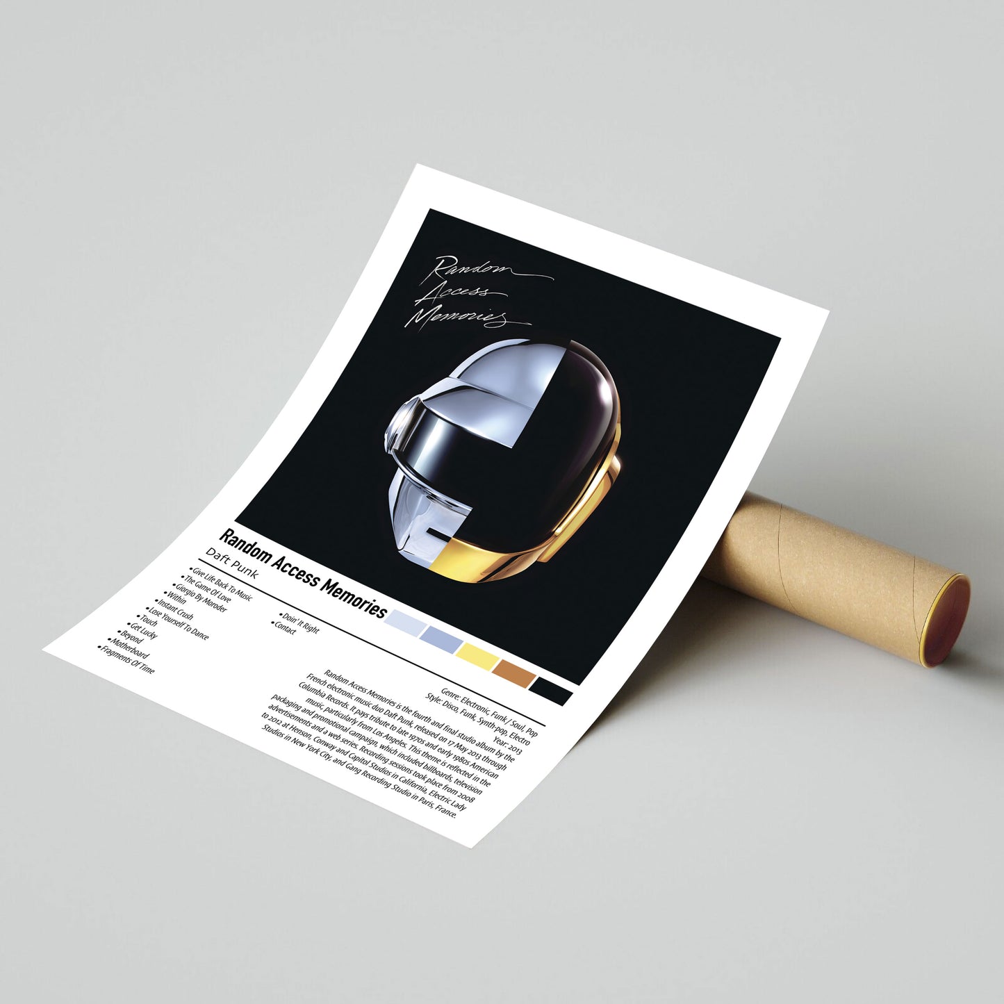 Daft Punk | Random Access Memories | Custom Album Cover Poster Print