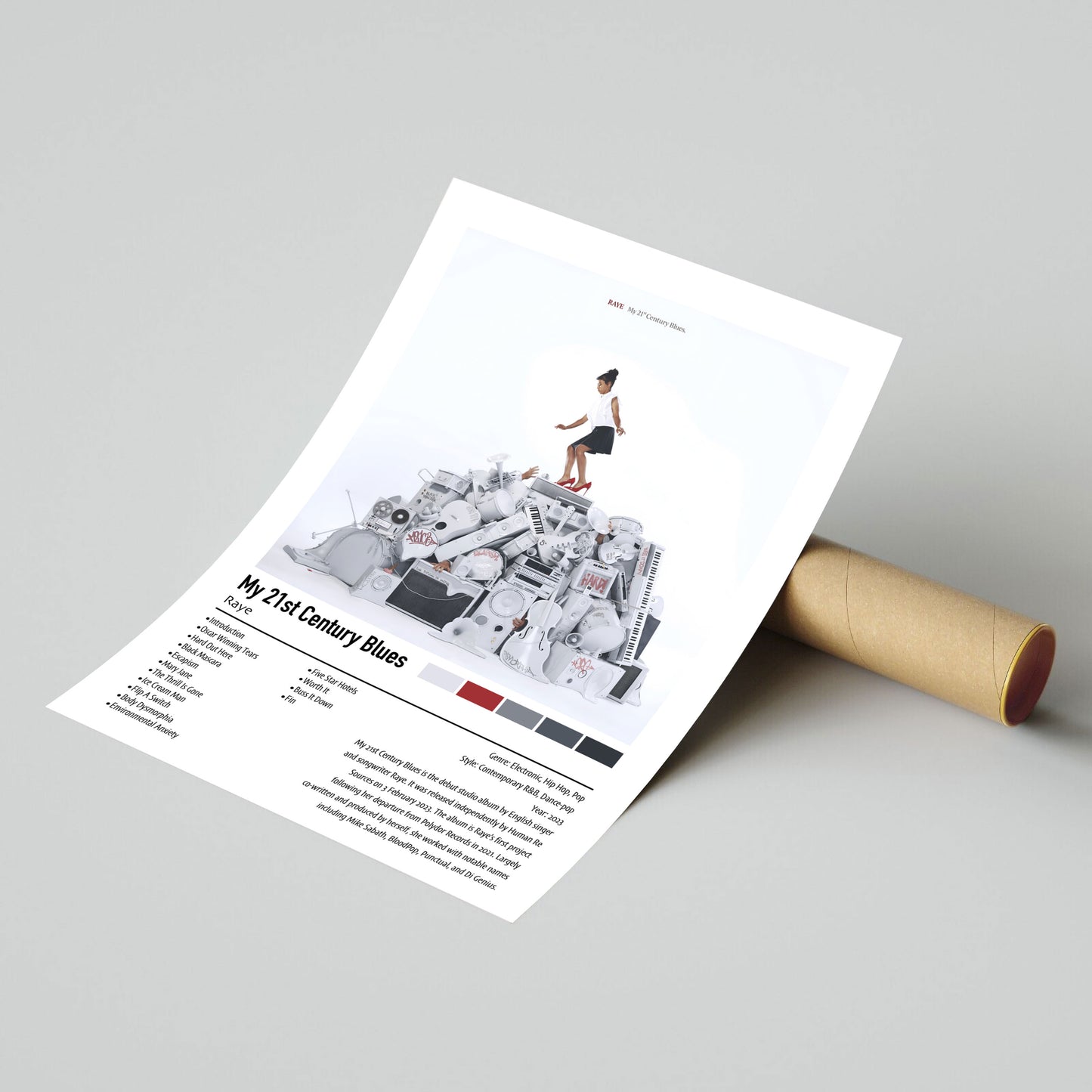 Raye | My 21st Century Blues | Custom Album Cover Poster Print