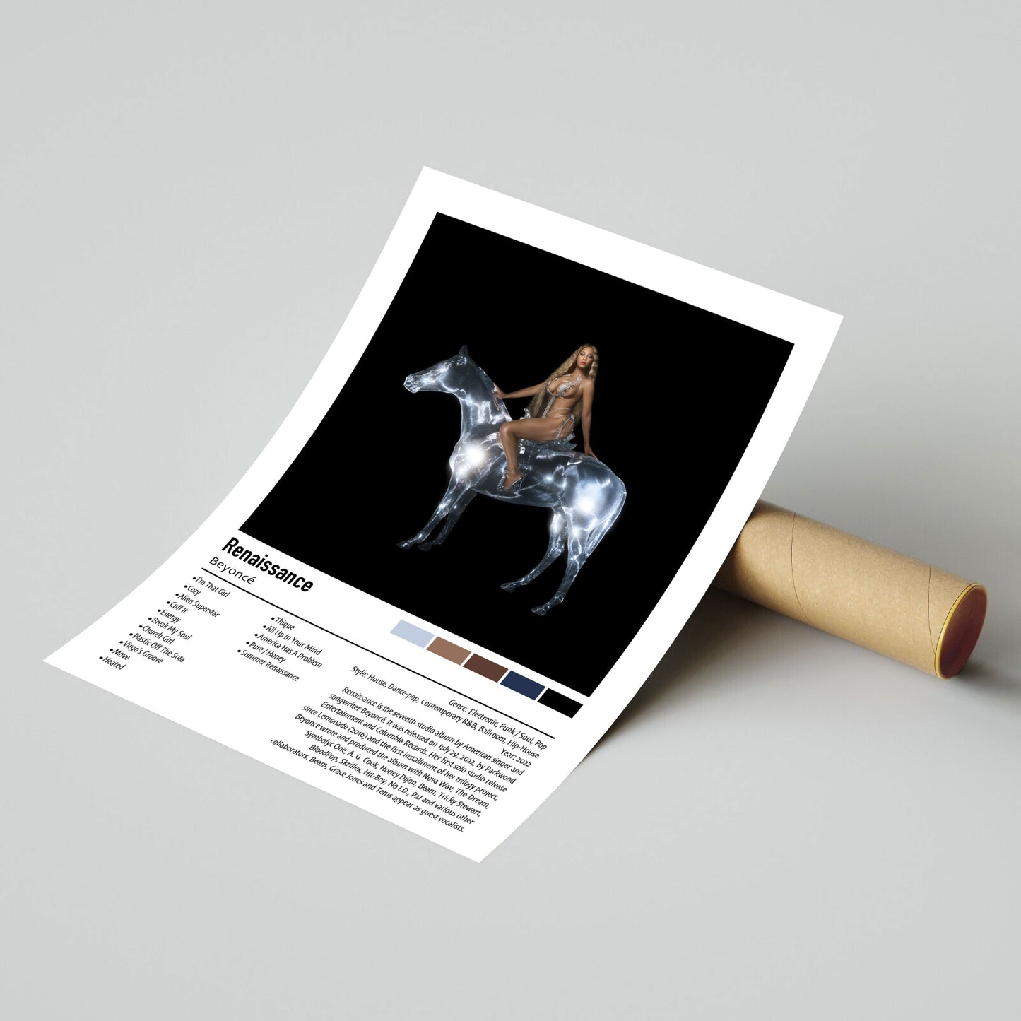 Beyoncé | Renaissance | Custom Album Cover Poster Print