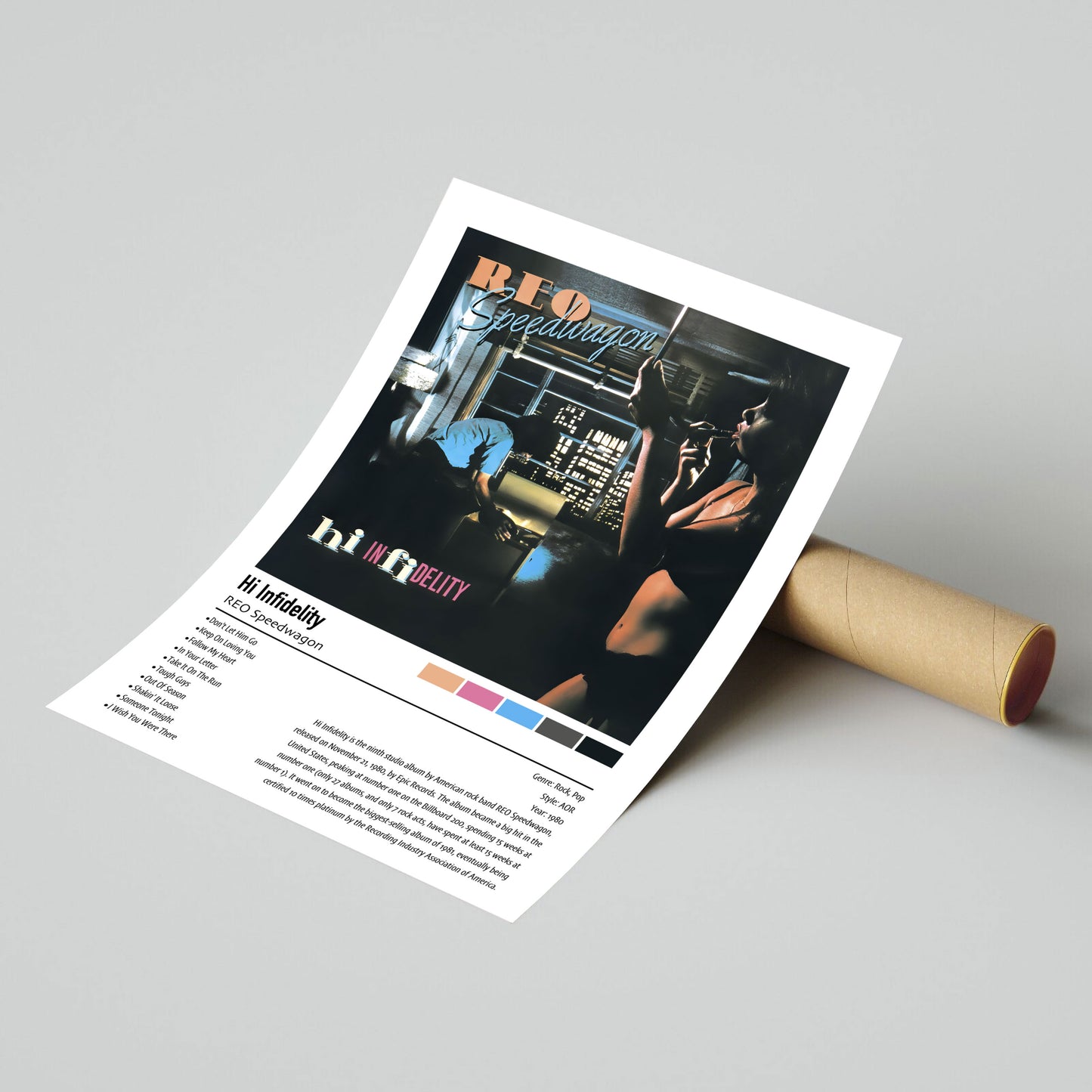 REO Speedwagon | Hi Fidelity | Custom Album Cover Poster Print