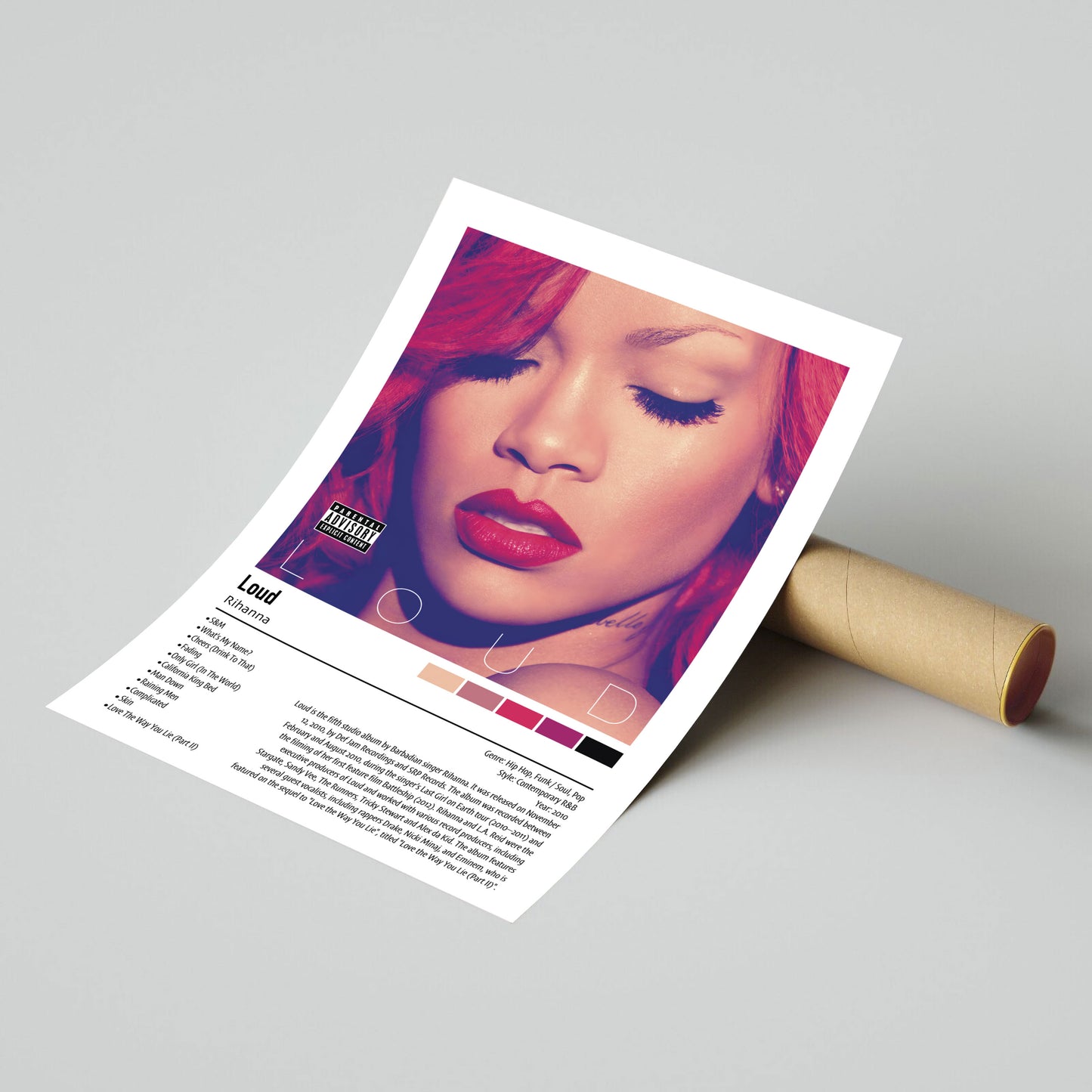 Rihanna | Loud | Custom Album Cover Poster Print