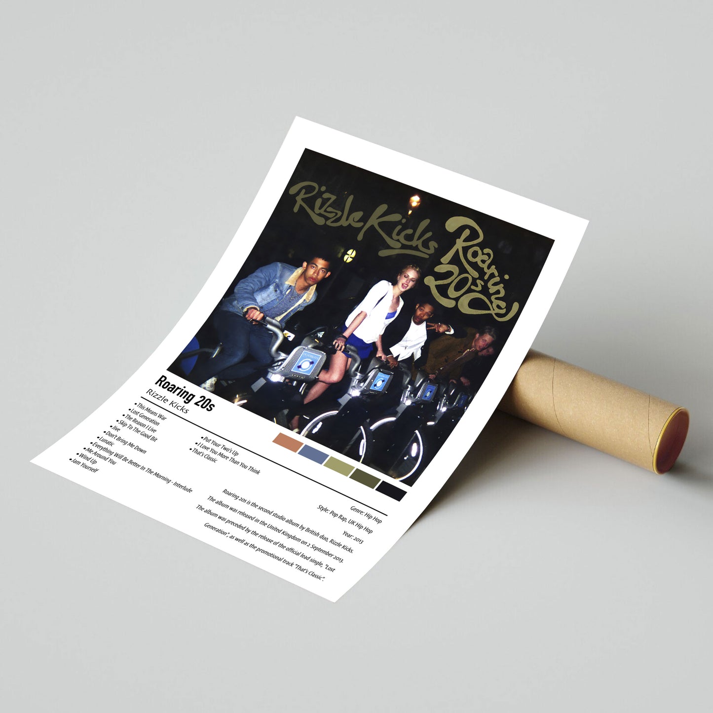 Rizzle Kicks | Roaring 20s| Custom Album Cover Poster Print