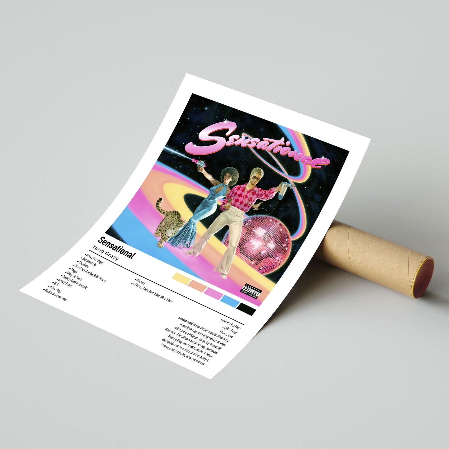 Yung Gravy | Sensational | Custom Album Cover Poster Print