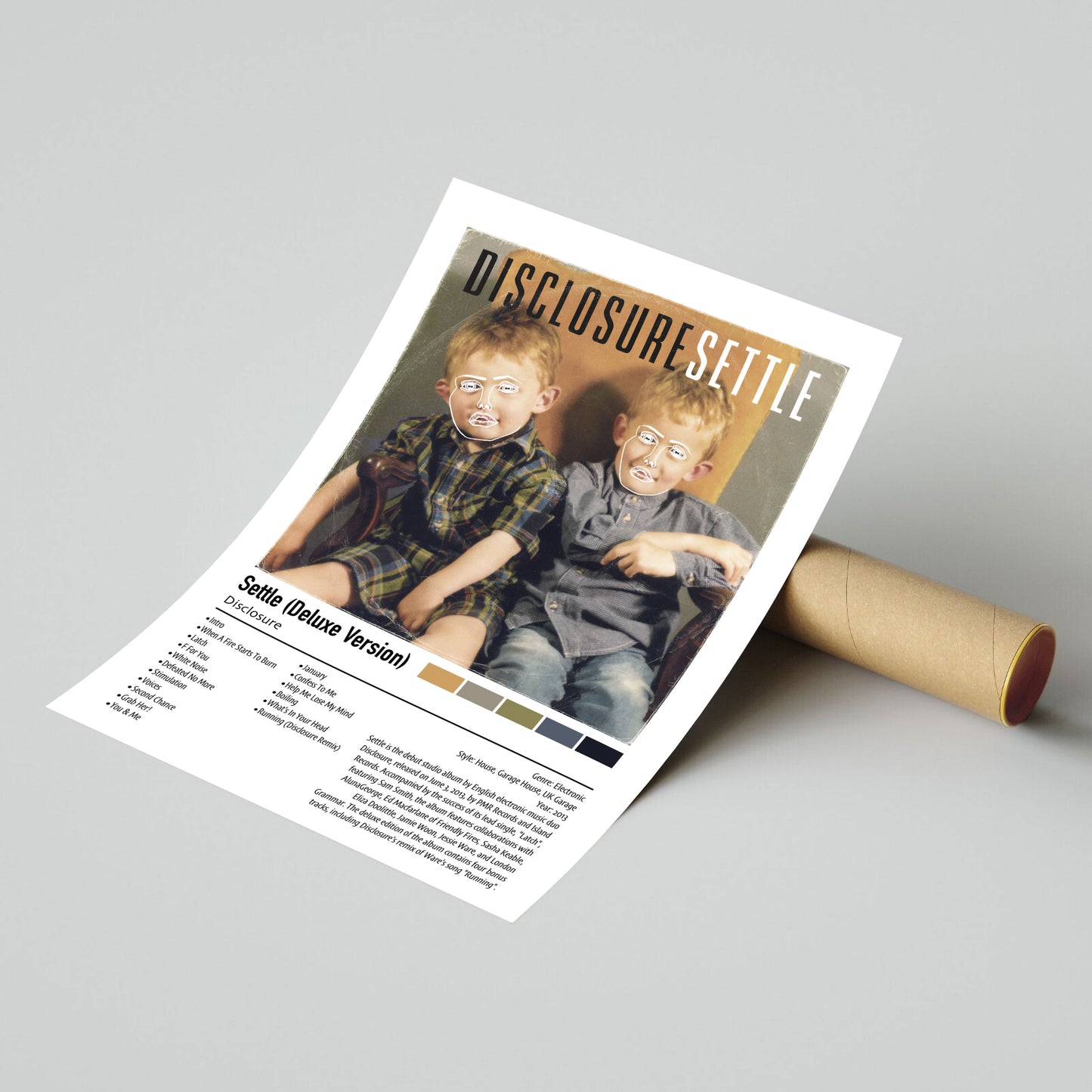 Disclosure | Settle (Deluxe Version) | Custom Album Cover Poster Print