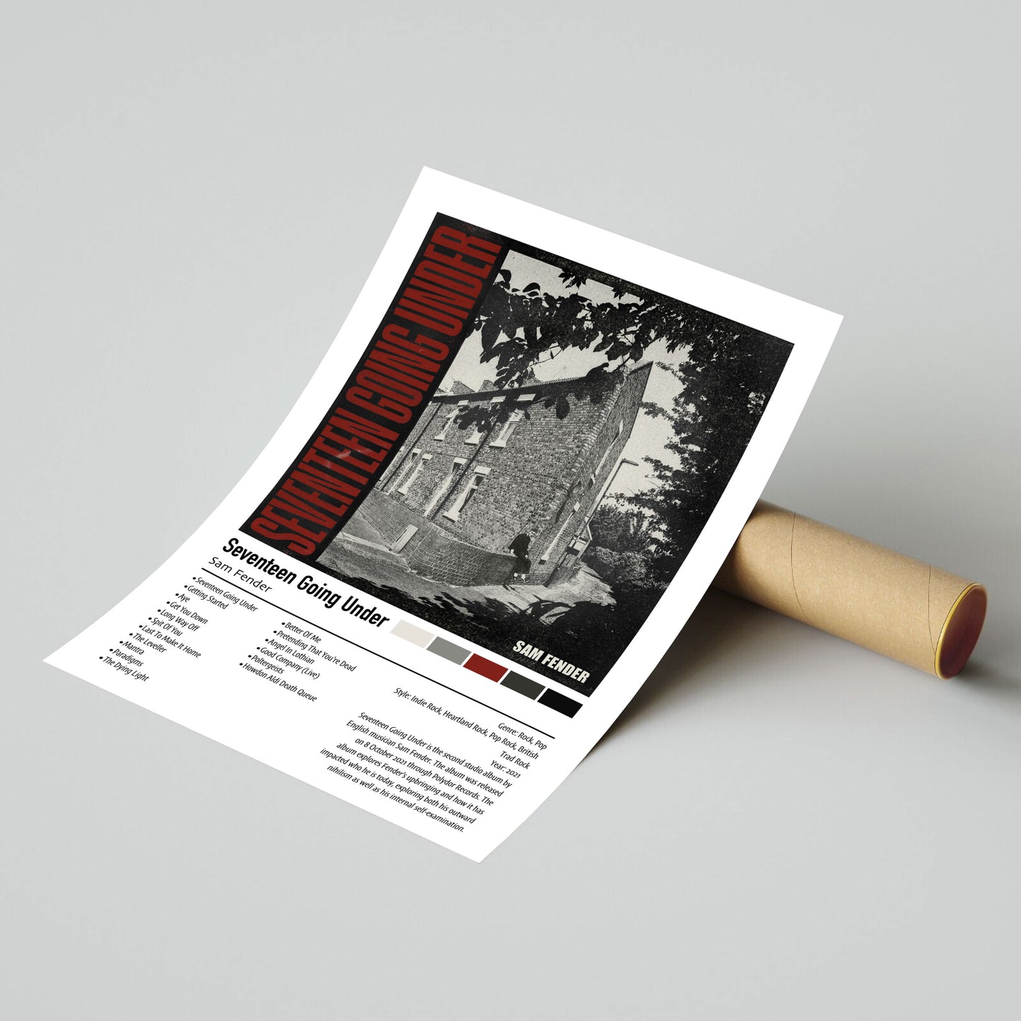 Sam Fender | Seventeen Going Under (Deluxe) | Custom Album Cover Poster Print