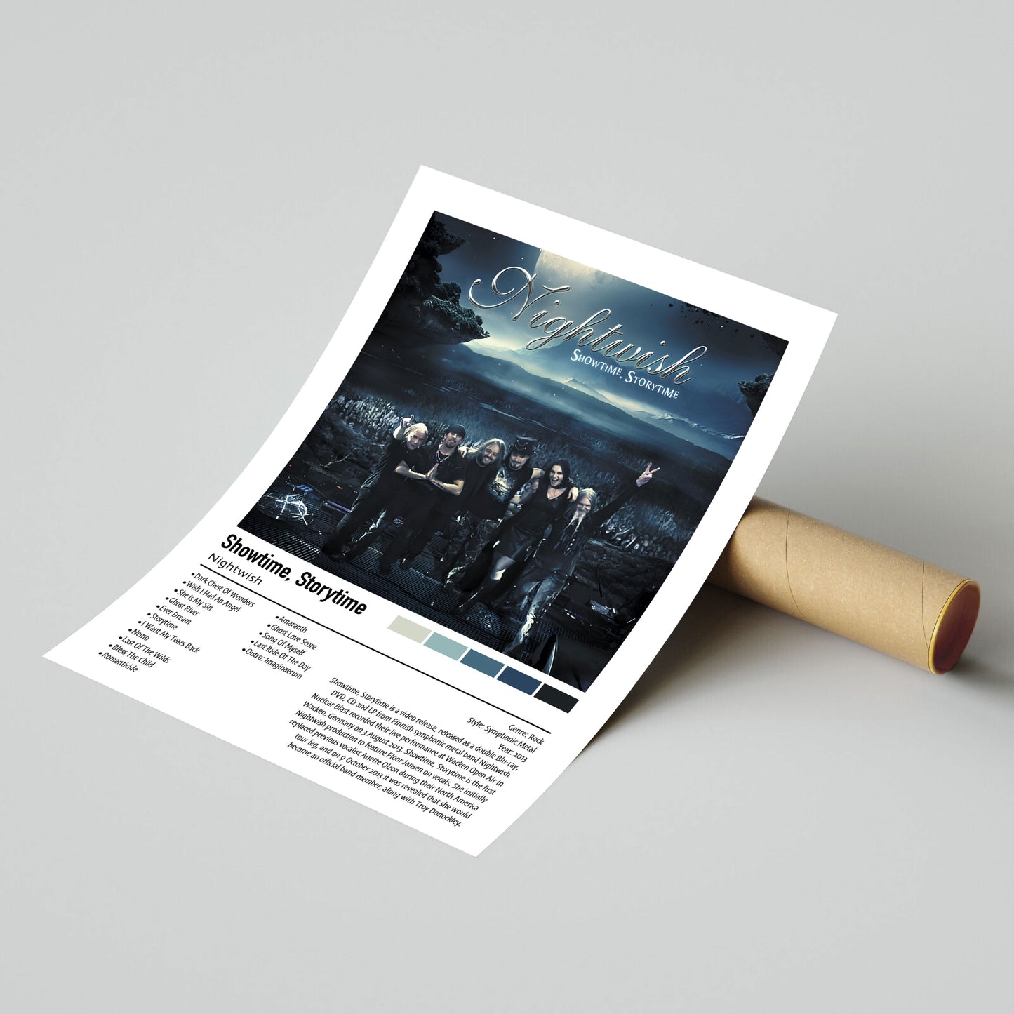 Nightwish | Showtime, Storytime | Custom Album Cover Poster Print