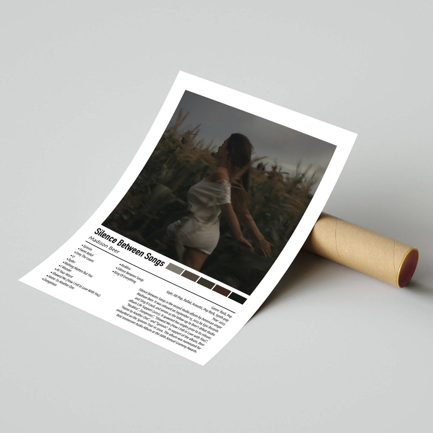 Madison Beer | Silence Between Songs | Custom Album Cover Poster Print