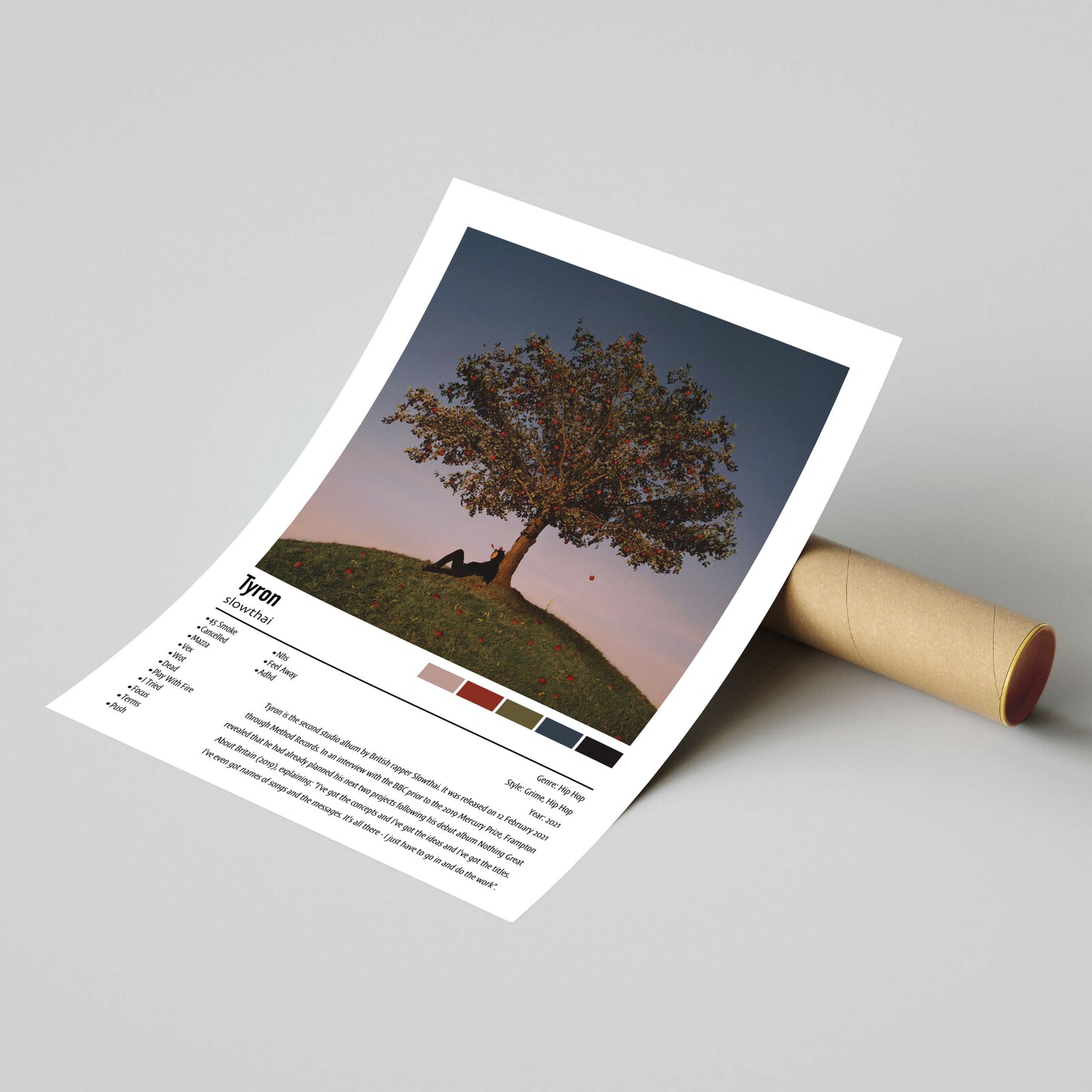 slowthai | Tyron | Custom Album Cover Poster Print