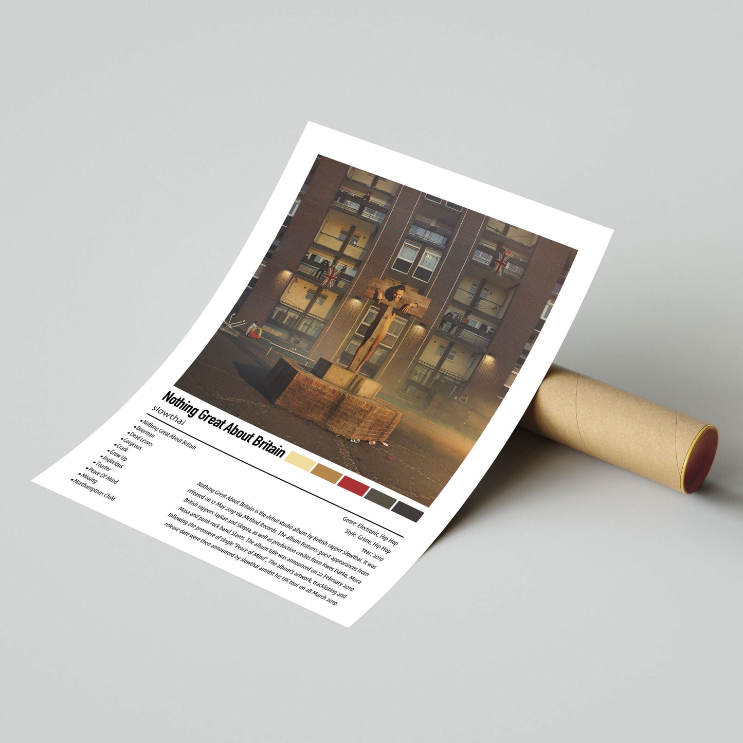 slowthai | Nothing Great About Britain | Custom Album Cover Poster Print