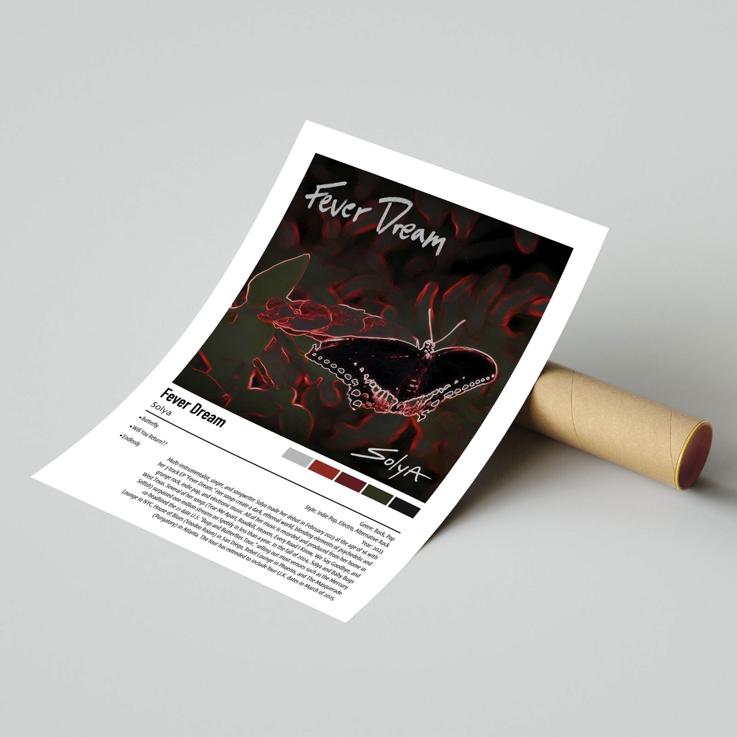 Solya | Fever Dream | Custom Album Cover Poster Print