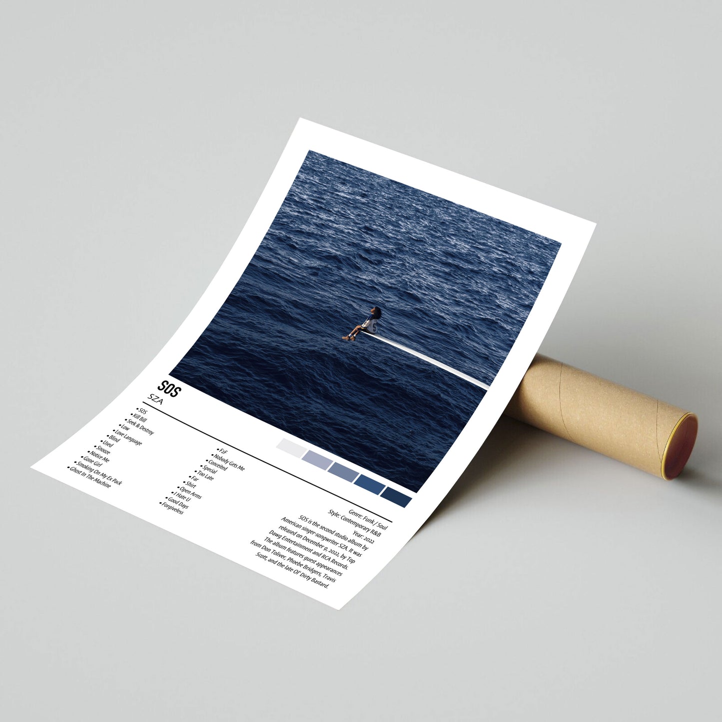 SZA | SOS | Custom Album Cover Poster Print