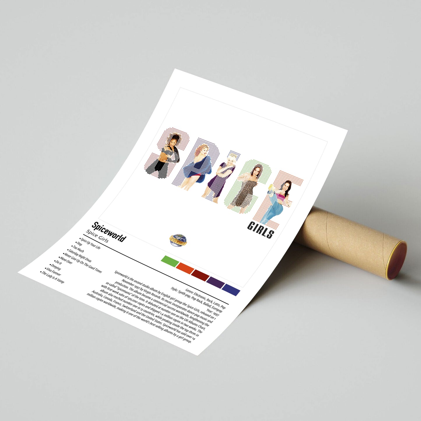 Spice Girls | Spiceworld | Custom Album Cover Poster Print