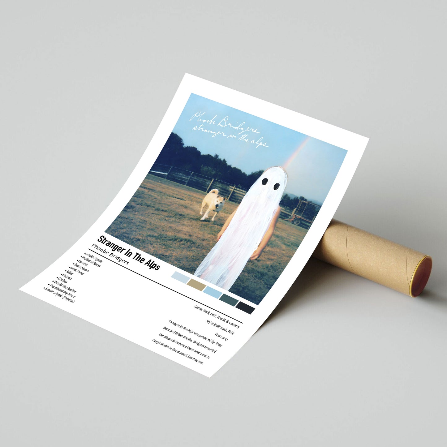 Phoebe Bridgers | Stangers In The Alps | Custom Album Cover Poster Print