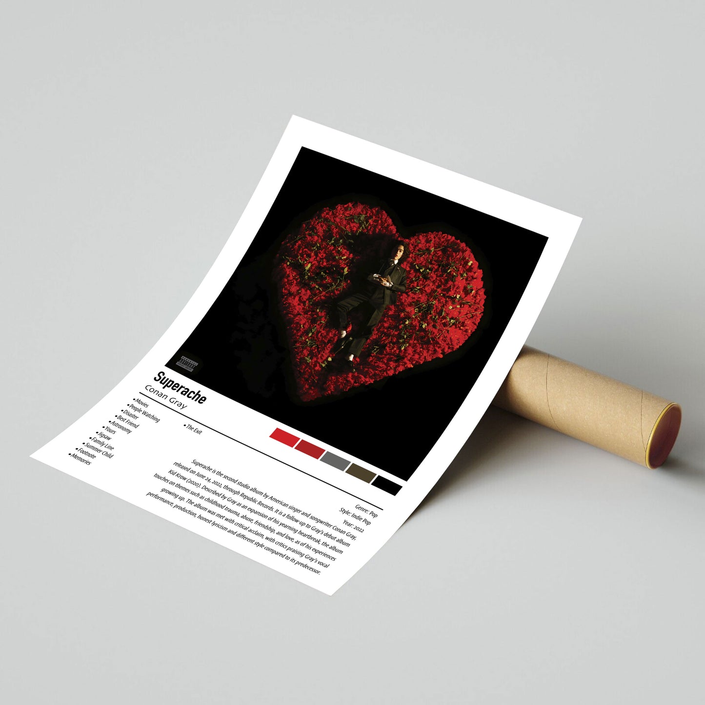 Conan Gray | Superache | Custom Album Cover Poster Print