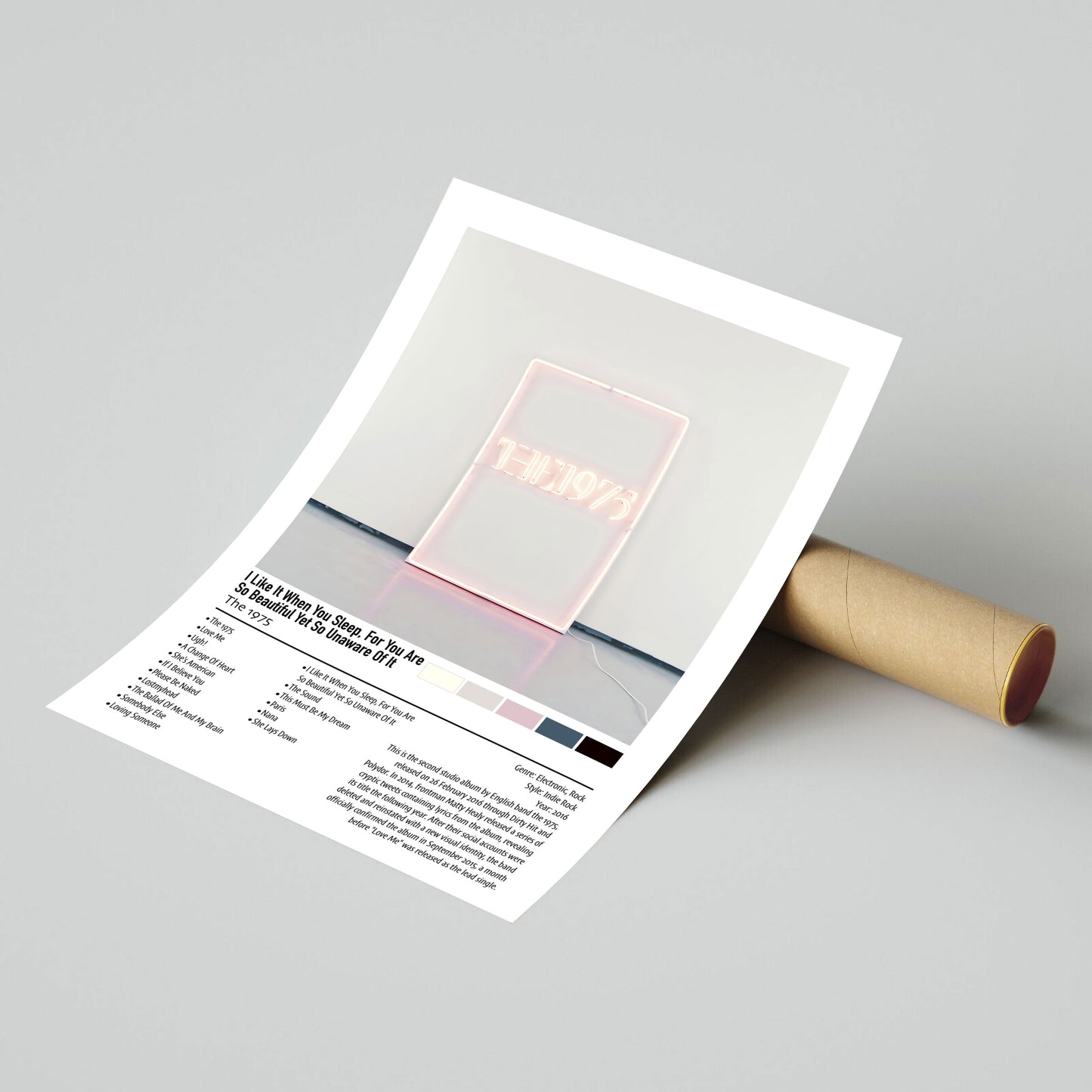 The 1975 | I Like It When You Sleep, For You Are So Beautiful Yet So Unaware Of It | Custom Album Cover Poster Print