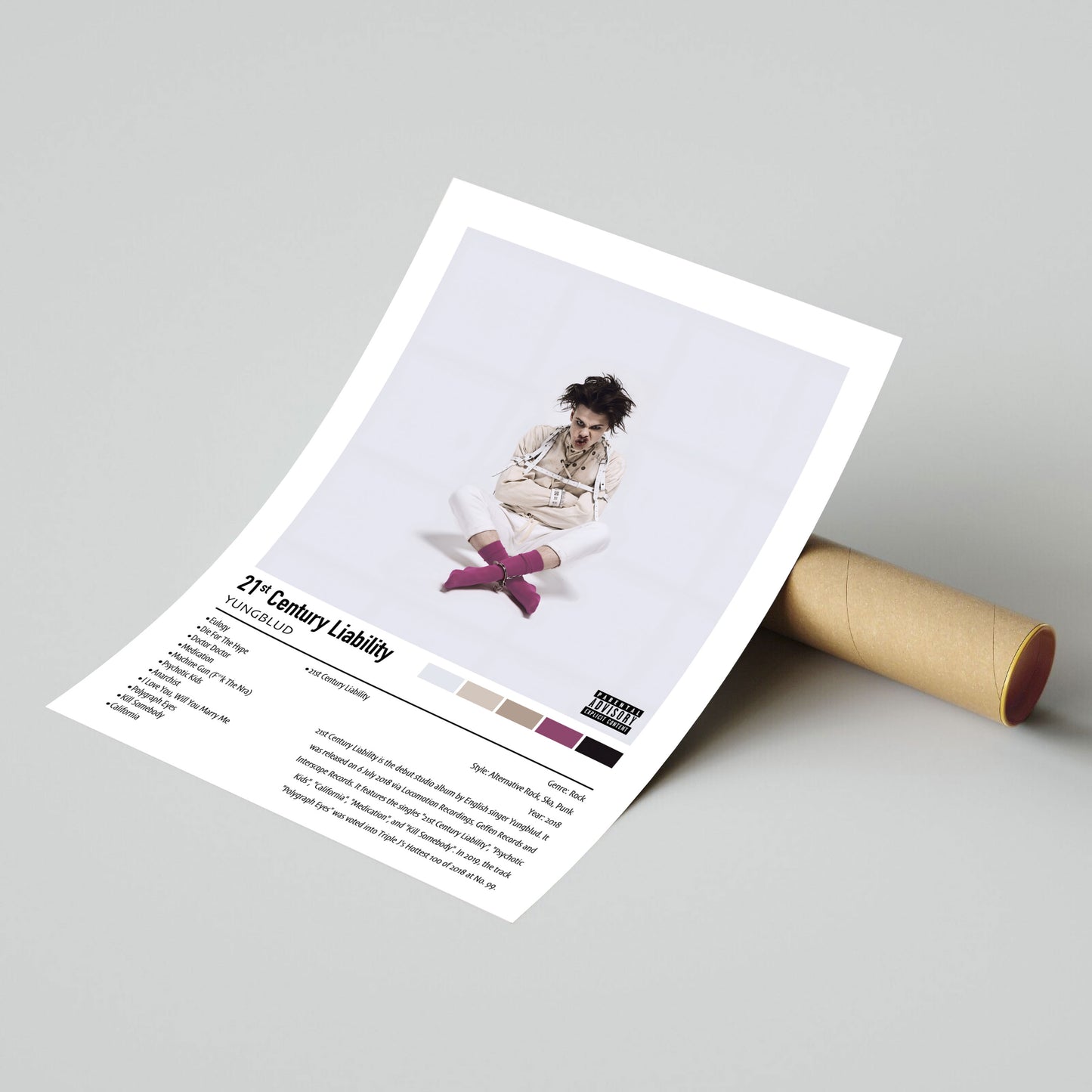 Yungblud | 21st Century Liability | Custom Album Cover Poster Print