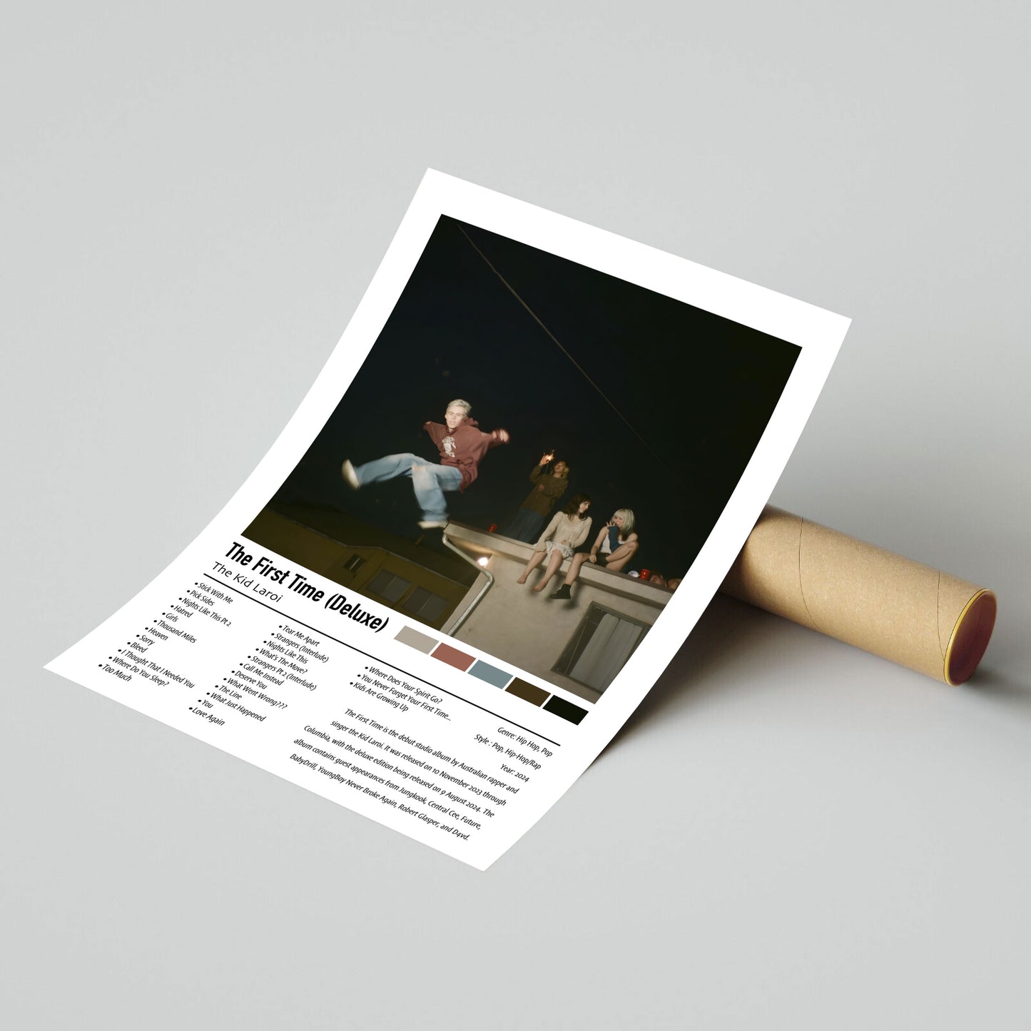 The Kid Laroi | The First Time (Deluxe) | Custom Album Cover Poster Print