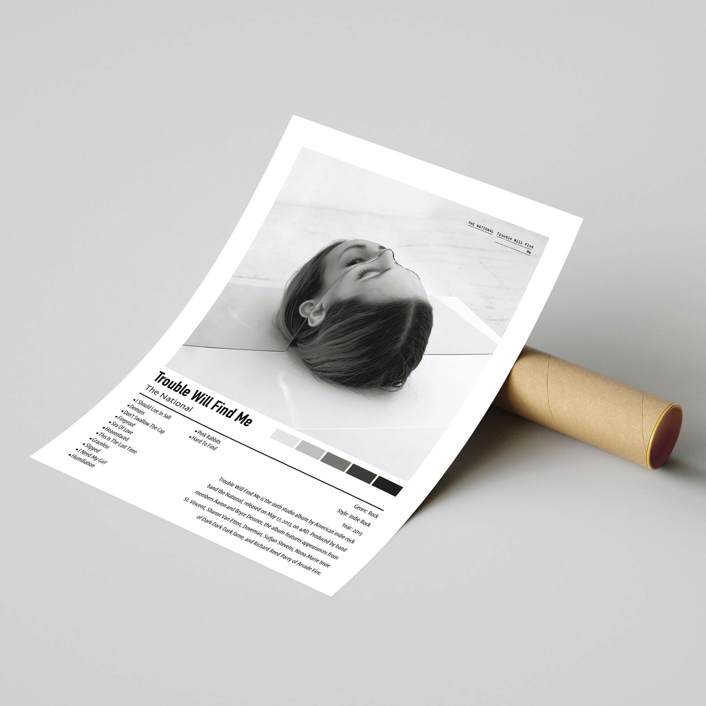 The National | Trouble Will Find Me | Custom Album Cover Poster Print