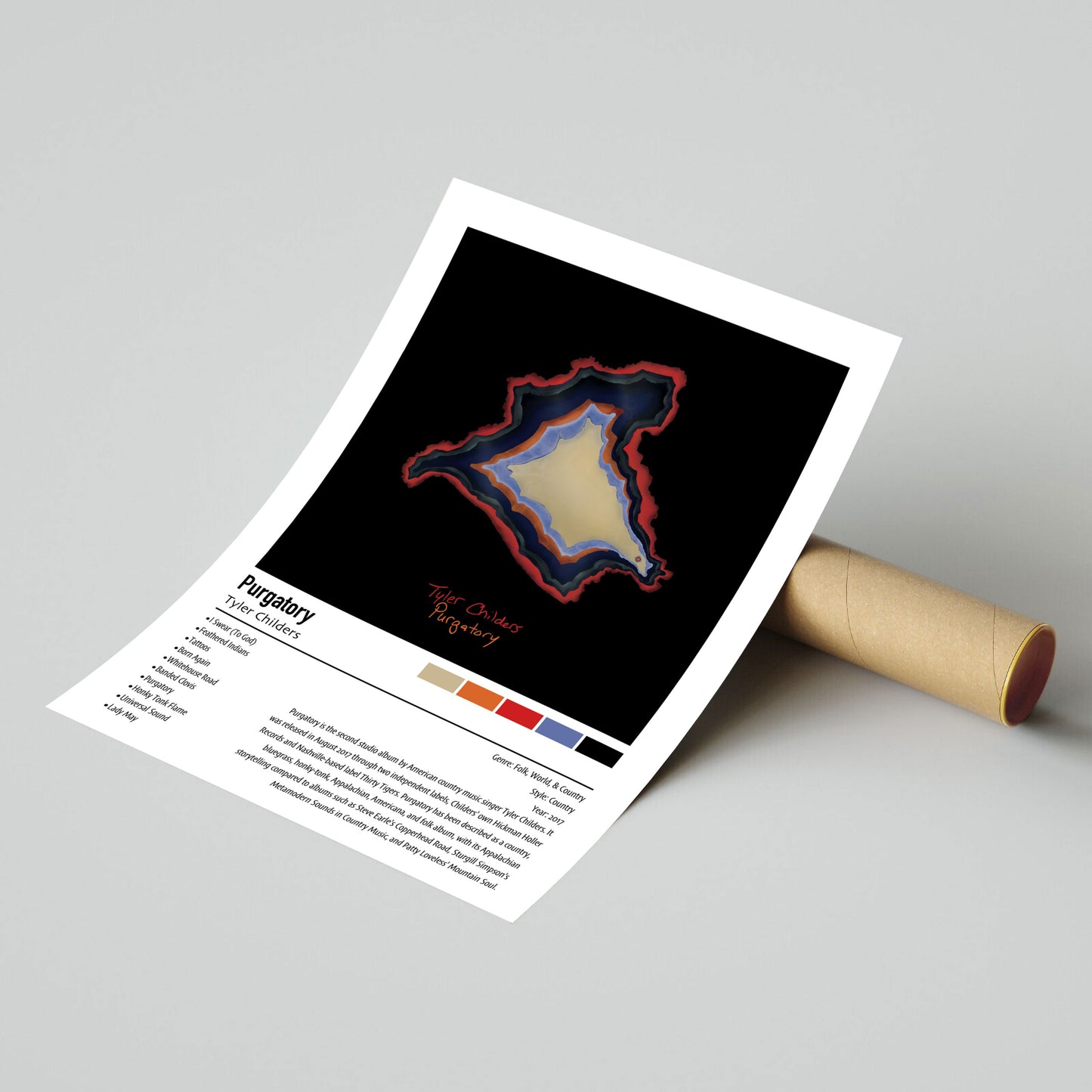 Tyler Childers | Purgatory | Custom Album Cover Poster Print