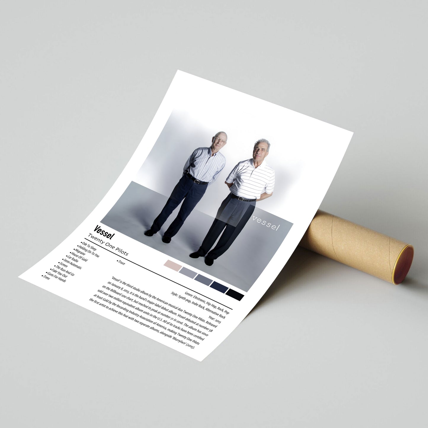 Twenty One Pilots | Vessel | Custom Album Cover Poster Print