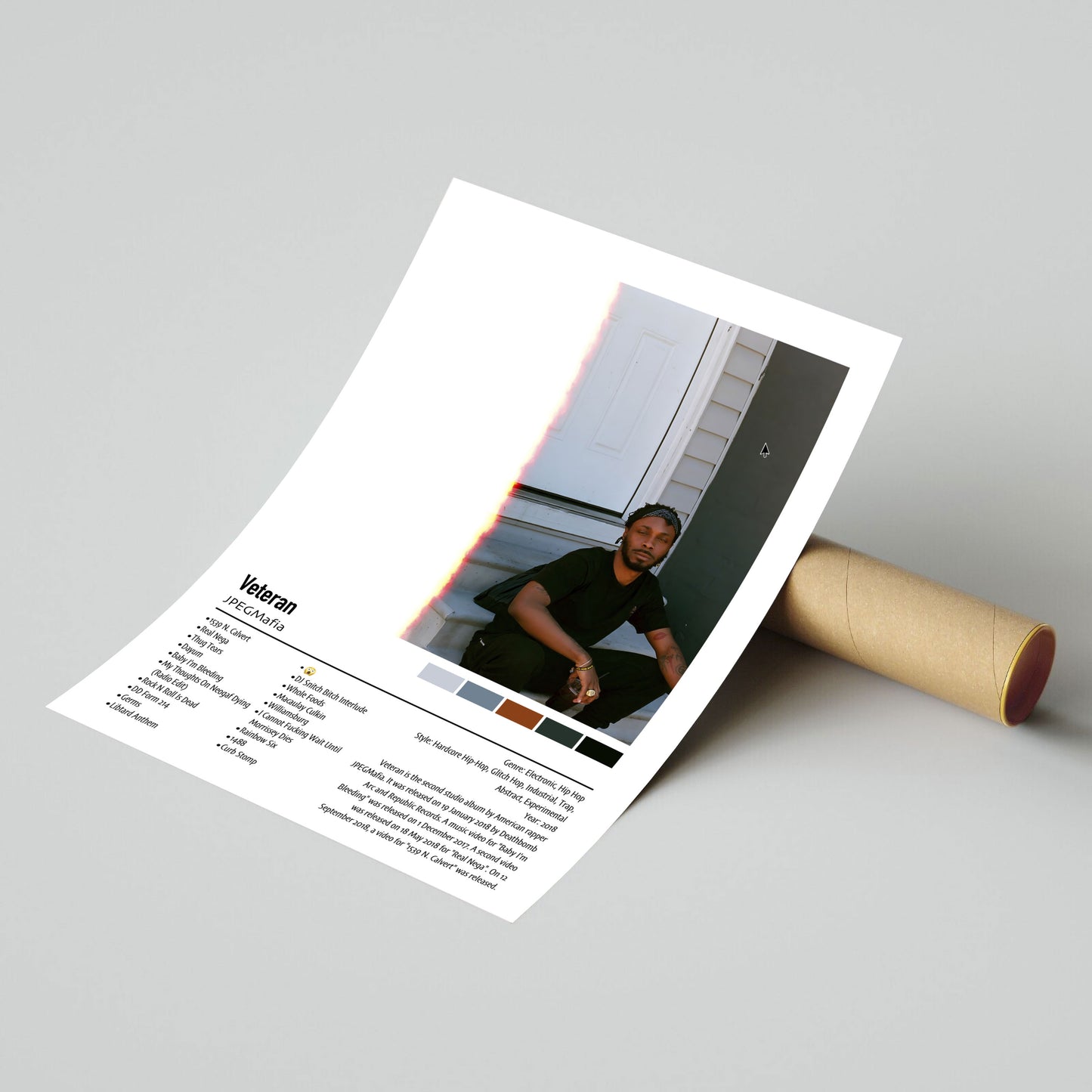 JPEGMafia | Veteran | Custom Album Cover Poster Print