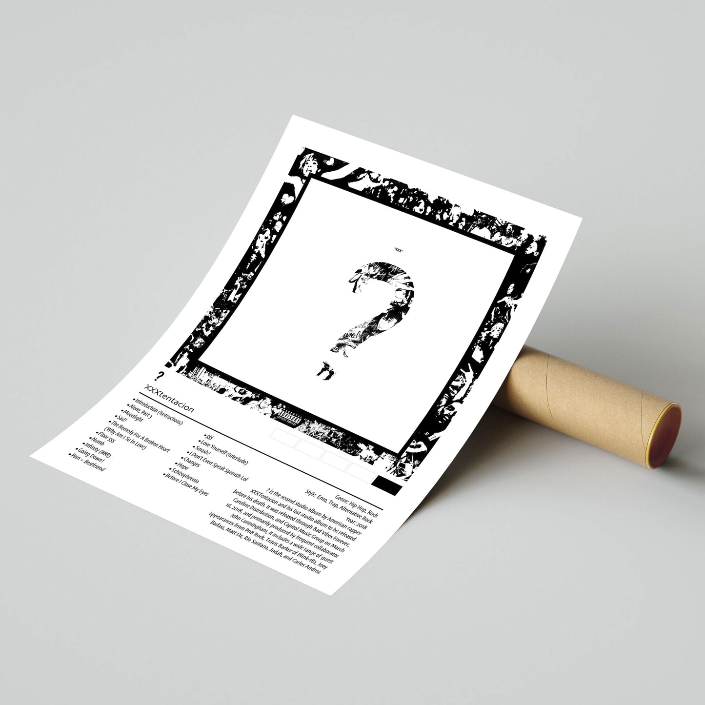 XXXtentacion | ? | Custom Album Cover Poster Print