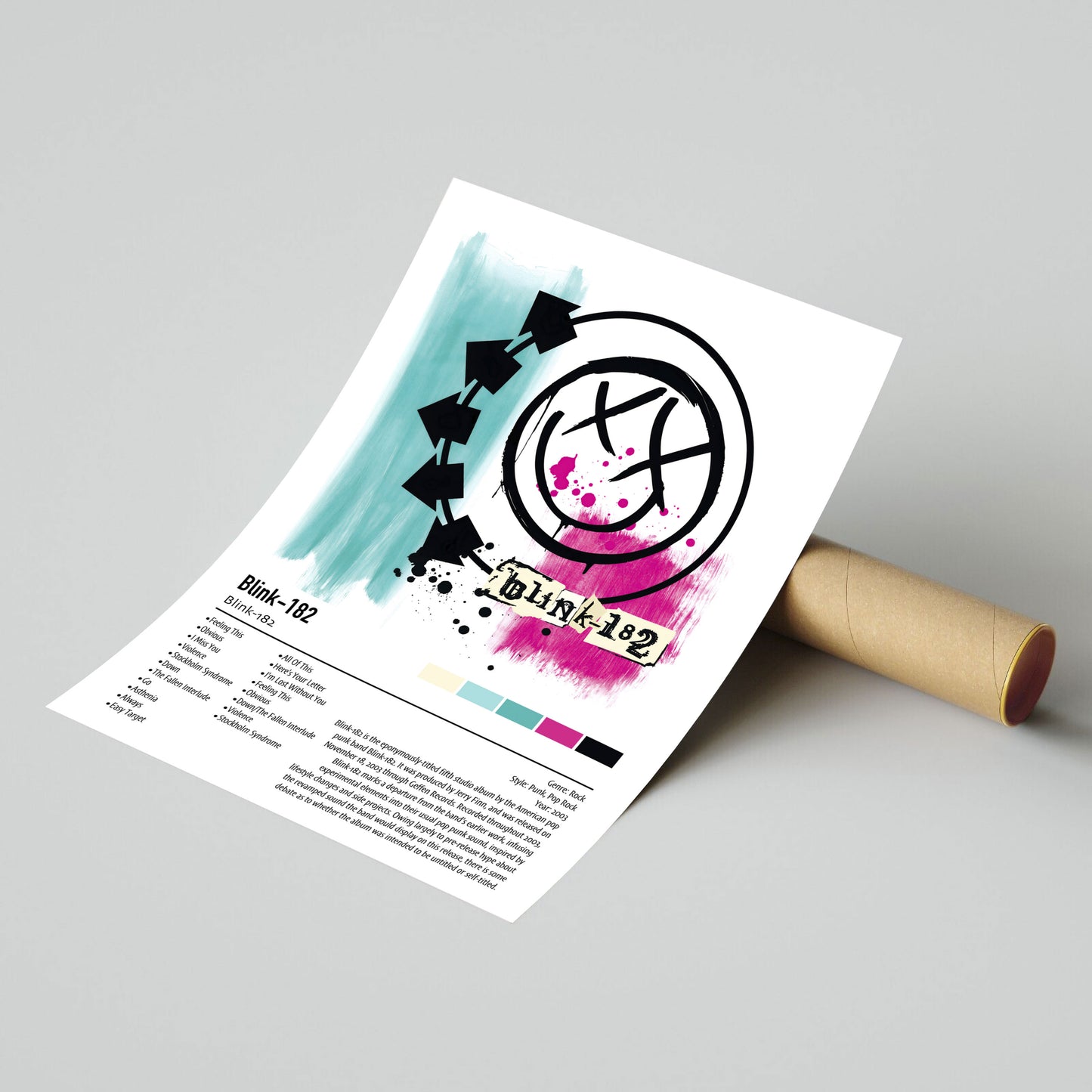 Blink-182 | Blink-182 | Custom Album Cover Poster Print
