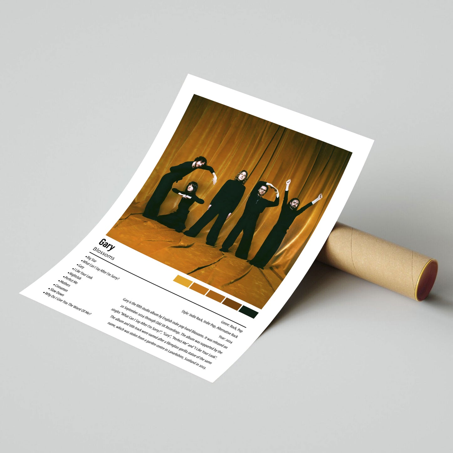 Blossoms | Gary | Custom Album Cover Poster Print