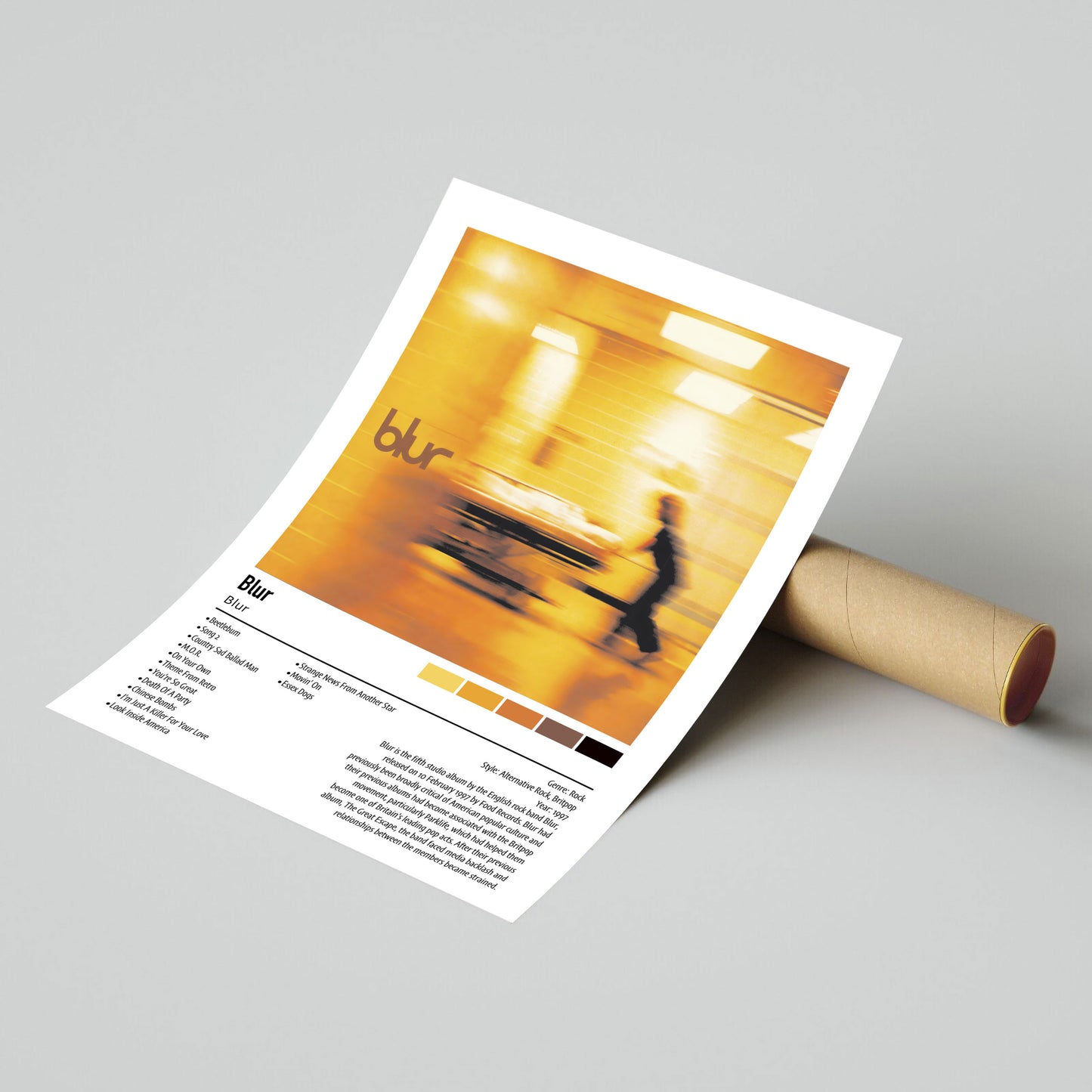 Blur | Blur | Custom Album Cover Poster Print