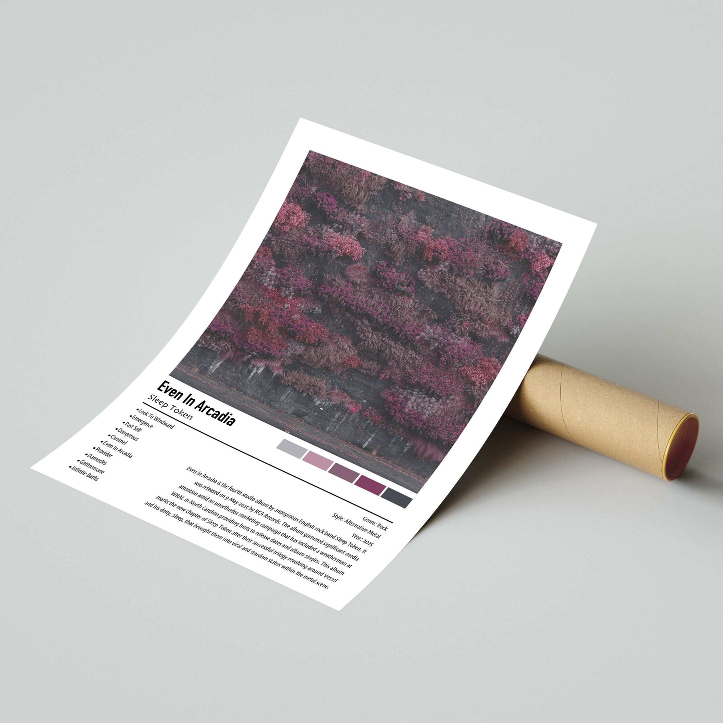 Sleep Token | Even In Arcadia | Custom Album Cover Poster Print