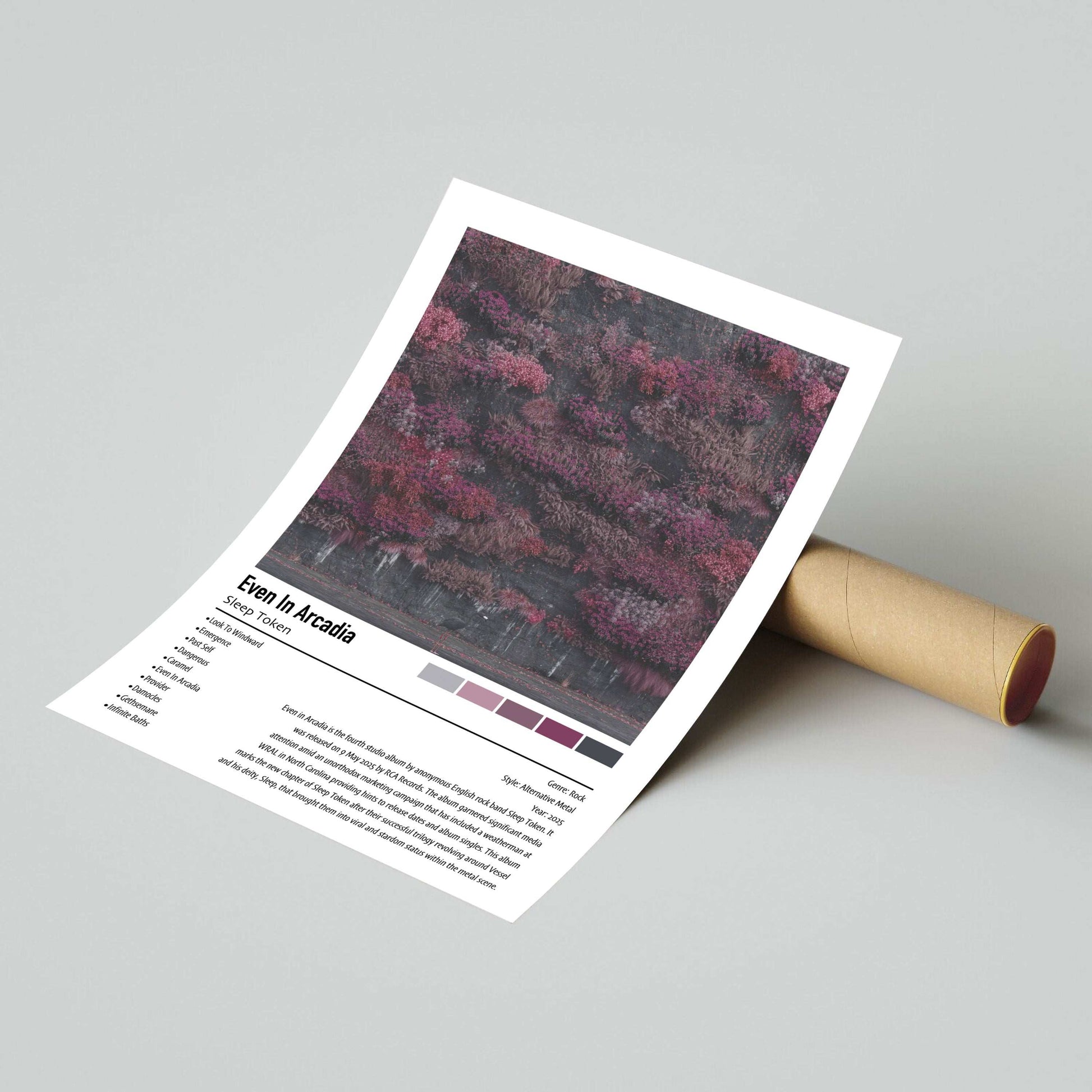 Sleep Token | Even In Arcadia | Custom Album Cover Poster Print