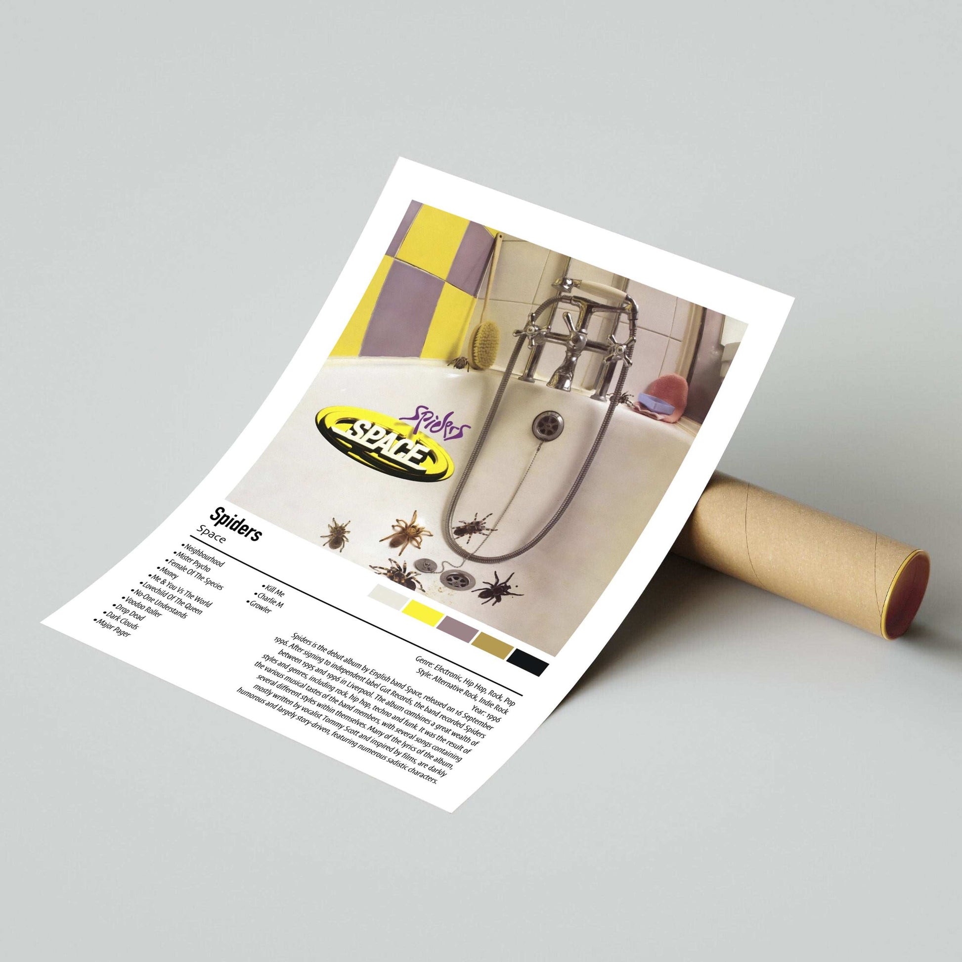 Space | Spiders | Custom Album Cover Poster Print