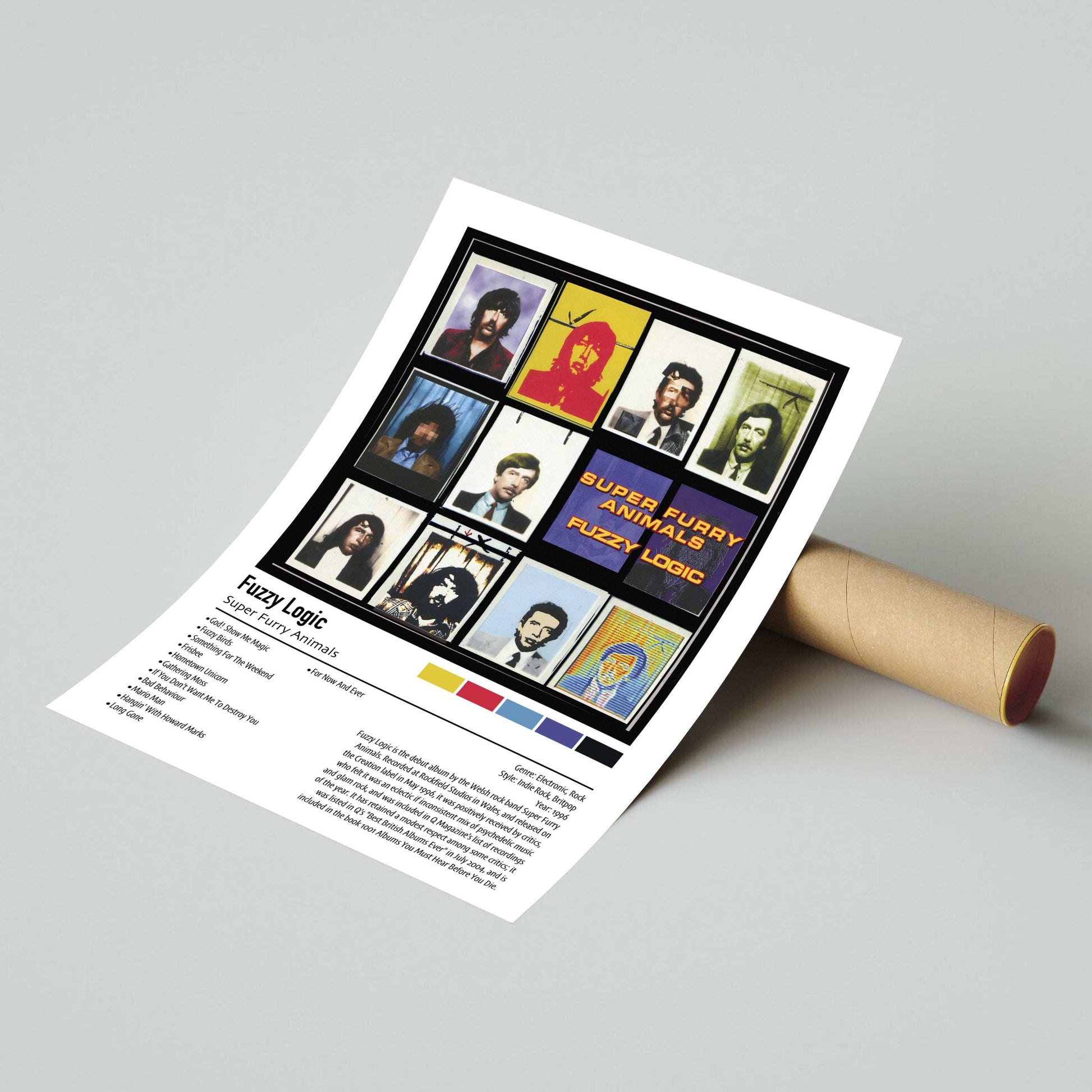 Super Furry Animals | Fuzzy Logic | Custom Album Cover Poster Print