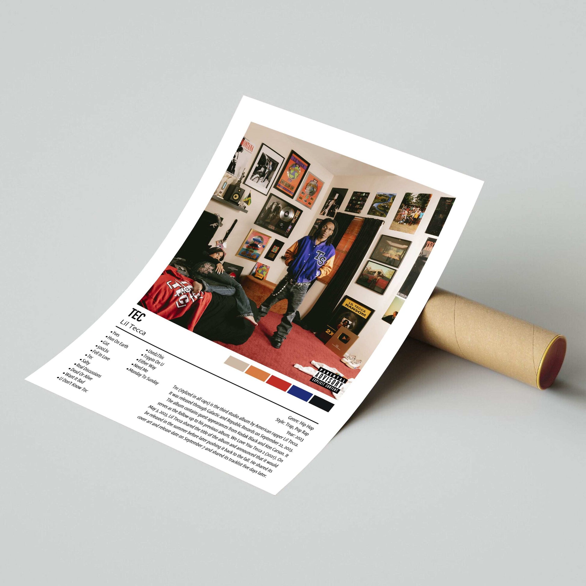 Lil Tecca | TEC | Custom Album Cover Poster Print