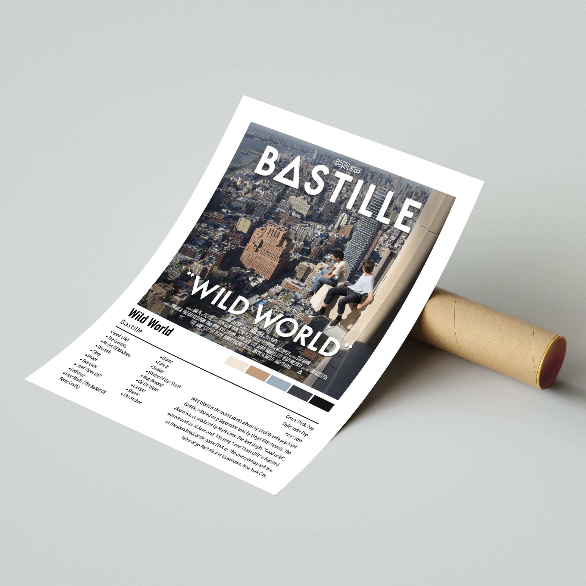 Bastille | Wild World | Custom Album Cover Poster Print