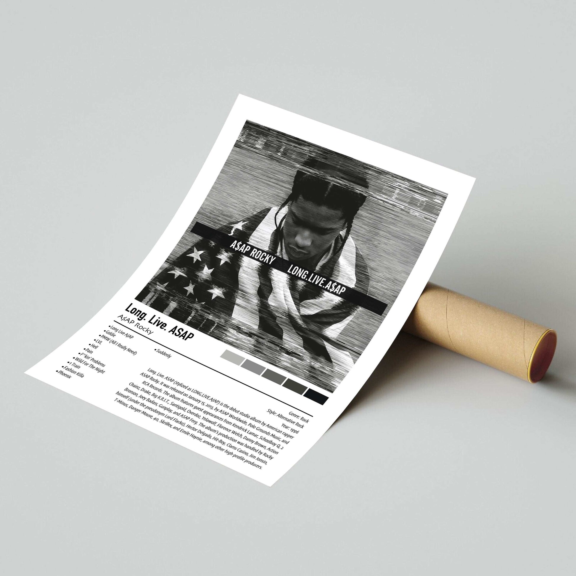 A$AP Rocky | Long. Live. ASAP | Custom Album Cover Poster Print