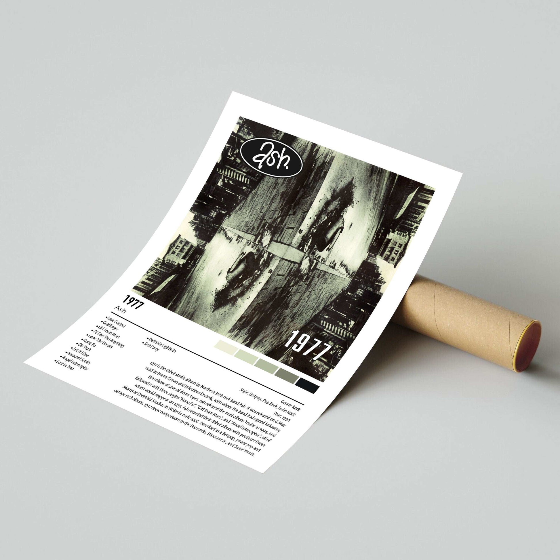 Ash | 1977 | Custom Album Cover Poster Print