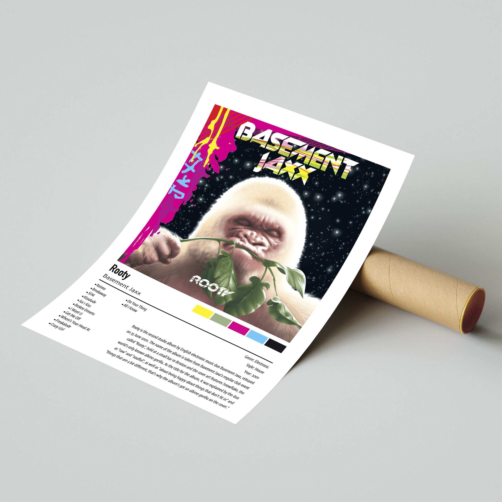 Basement Jaxx | Rooty | Custom Album Cover Poster Print