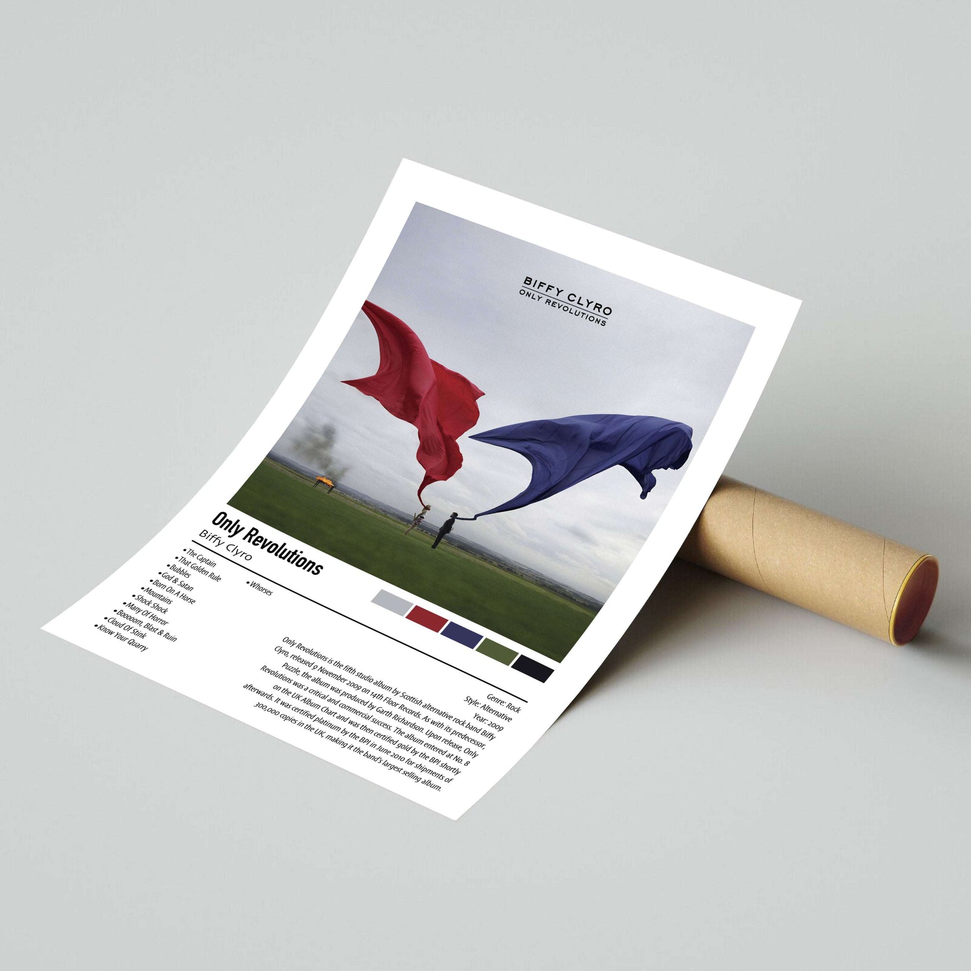 Biffy Clyro | Only Revolutions | Custom Album Cover Poster Print