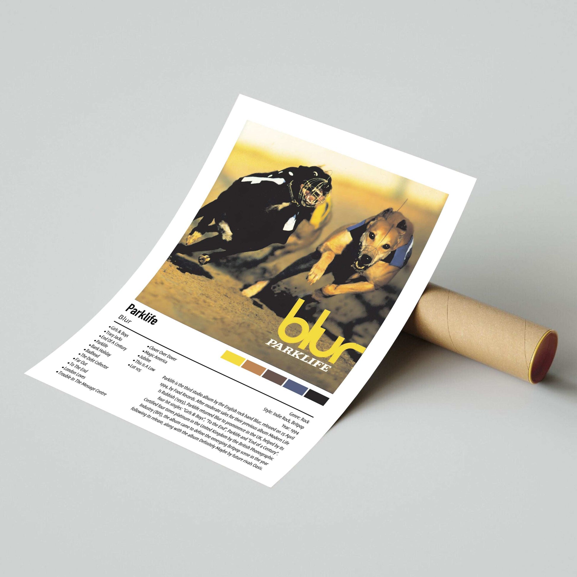 Blur | Parklife | Custom Album Cover Poster Print