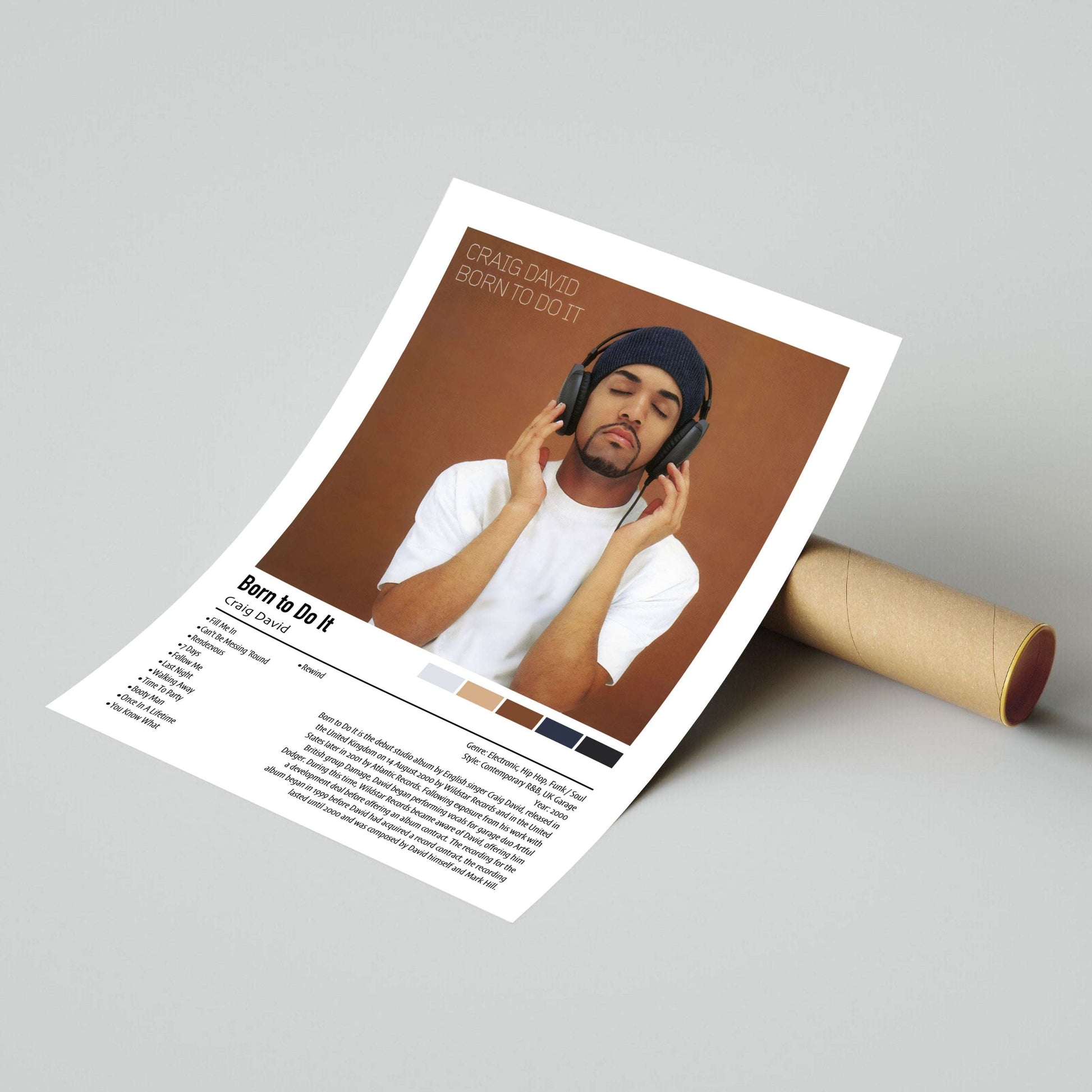 Craig David | Born to Do It | Custom Album Cover Poster Print