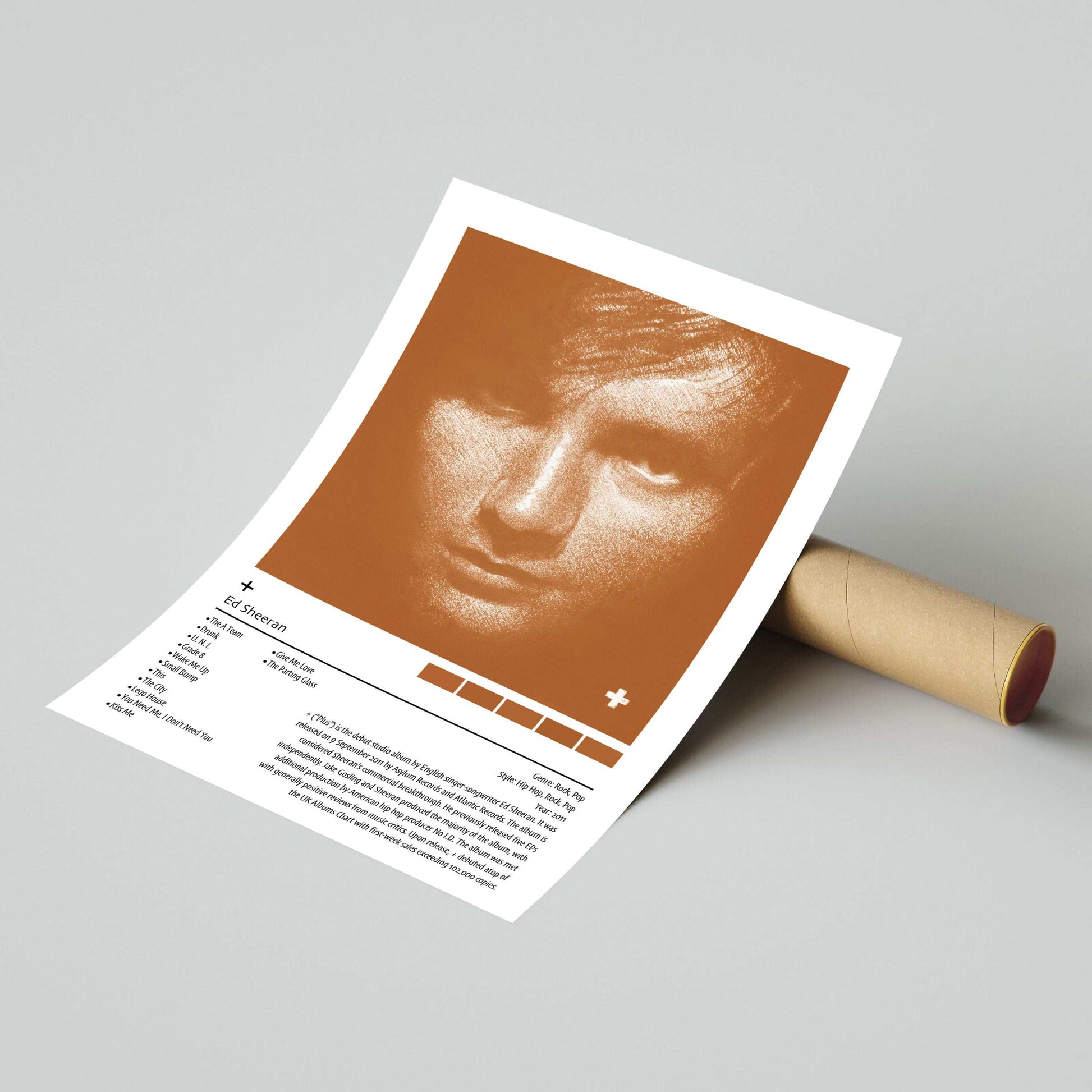 Ed Sheeran | Plus | Custom Album Cover Poster Print