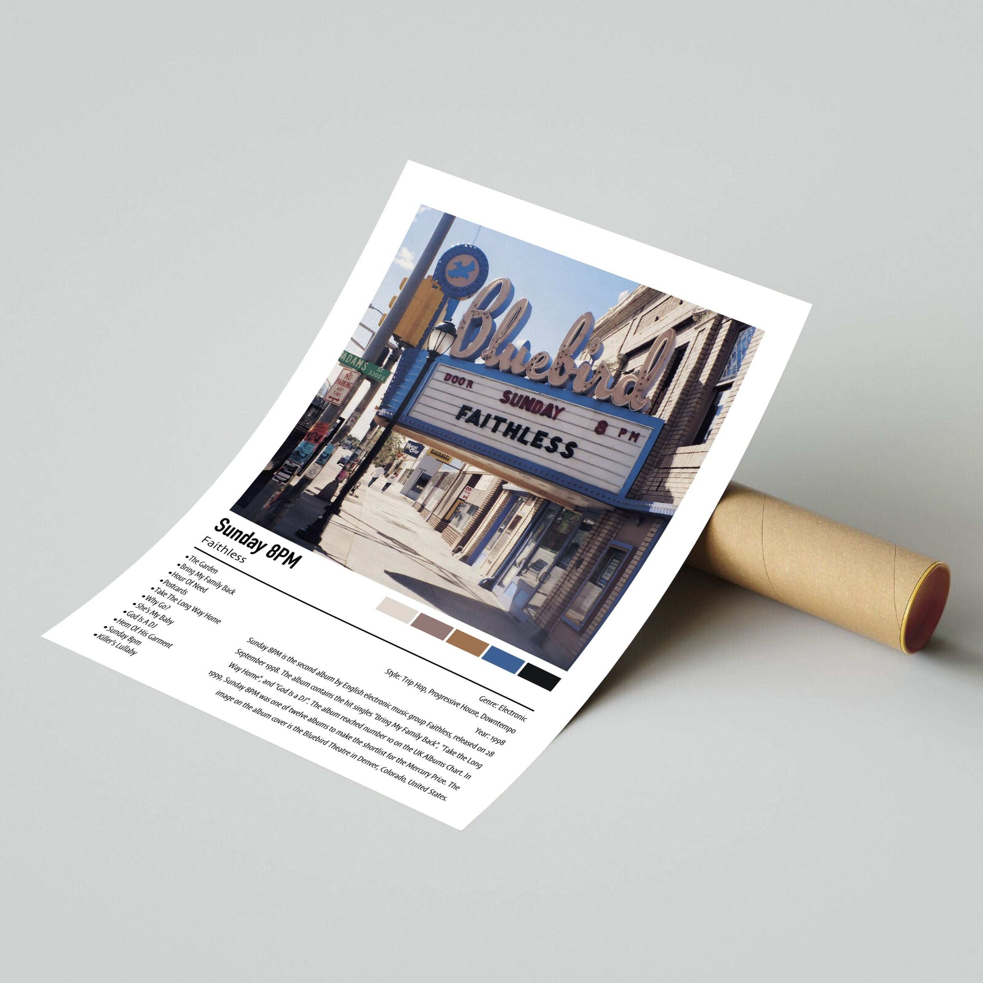 Faithless | Sunday 8PM | Custom Album Cover Poster Print